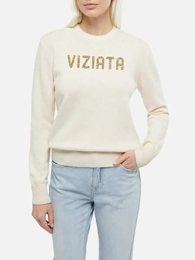 mc2-saint-barth-new-queen-maglione-donna-grigio-jacquard-viziata-lurex image 1