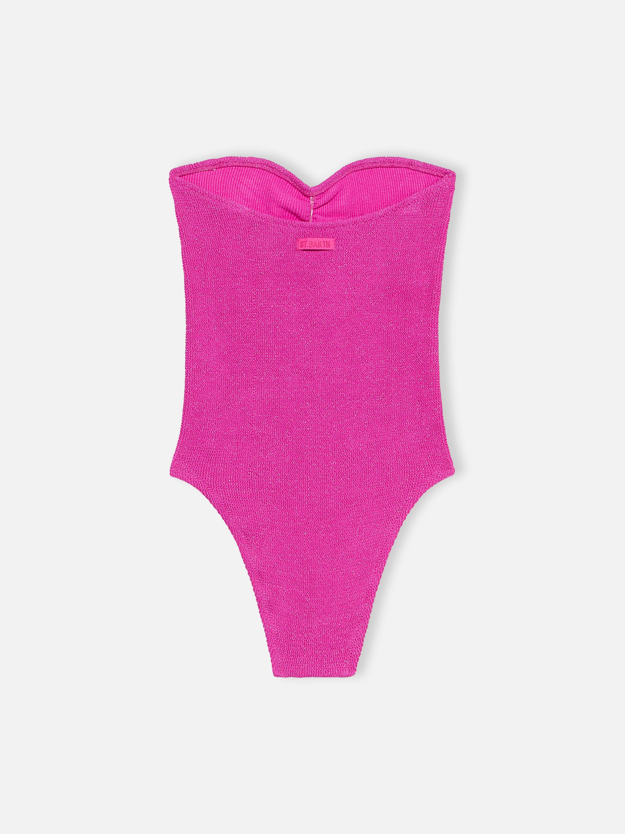 mc2-saint-barth-soleil-costume-intero-donna-senza-spalline-fucsia-lurex image 5