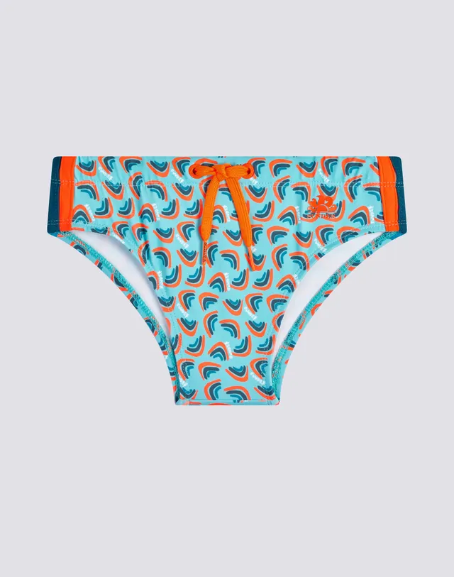 sundek-mini-diwalter-slip-mare-bambino-stampa-rainbow-6-cm image 1