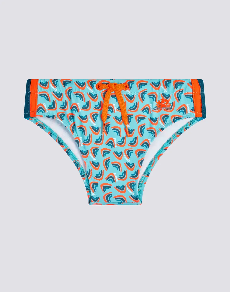 sundek-mini-diwalter-slip-mare-bambino-stampa-rainbow-6-cm image 1