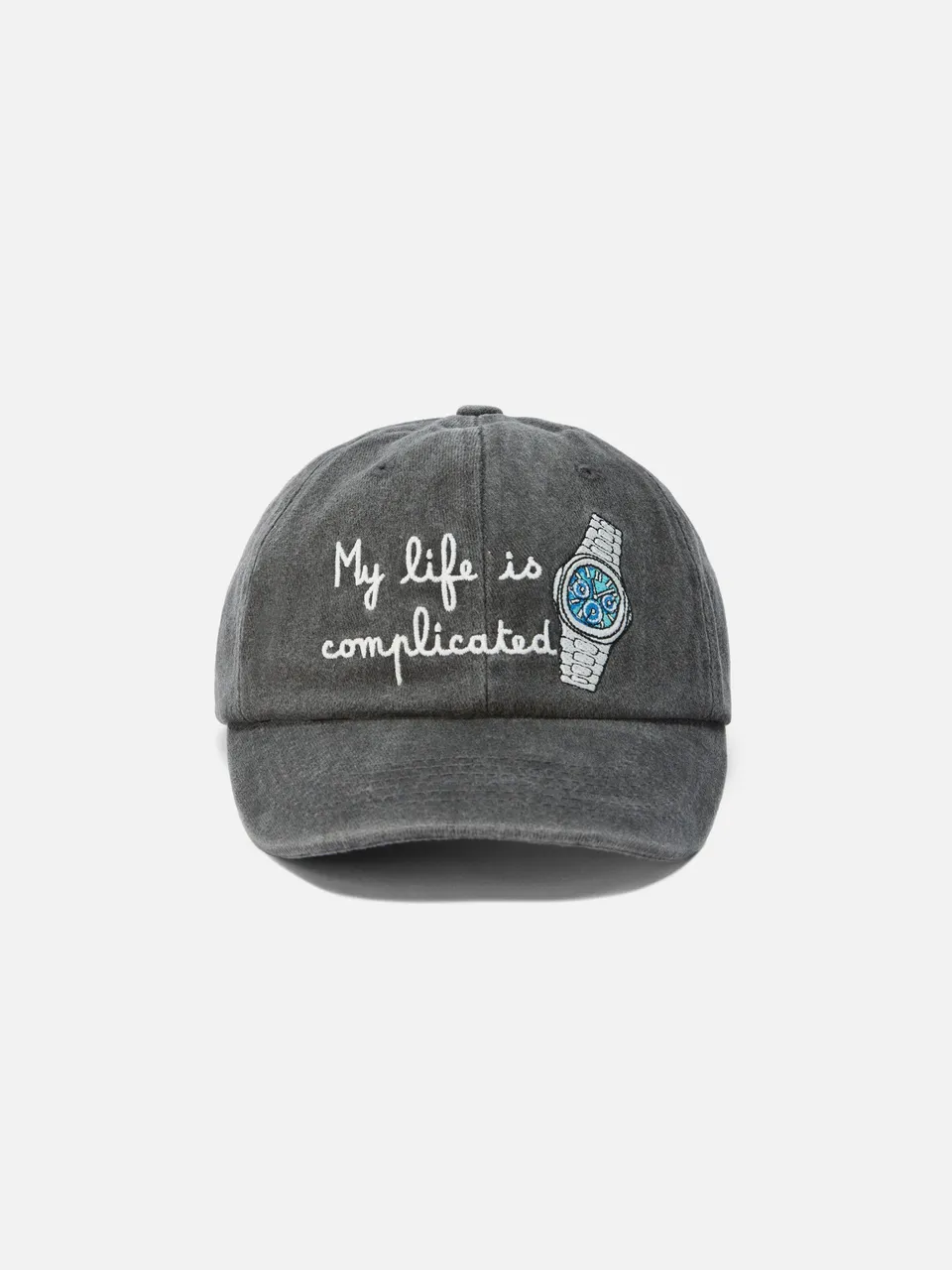 mc2-saint-barth-cappello-con-visiera-davis-cappello-in-denim-nero-con-ricamo-my- image 1