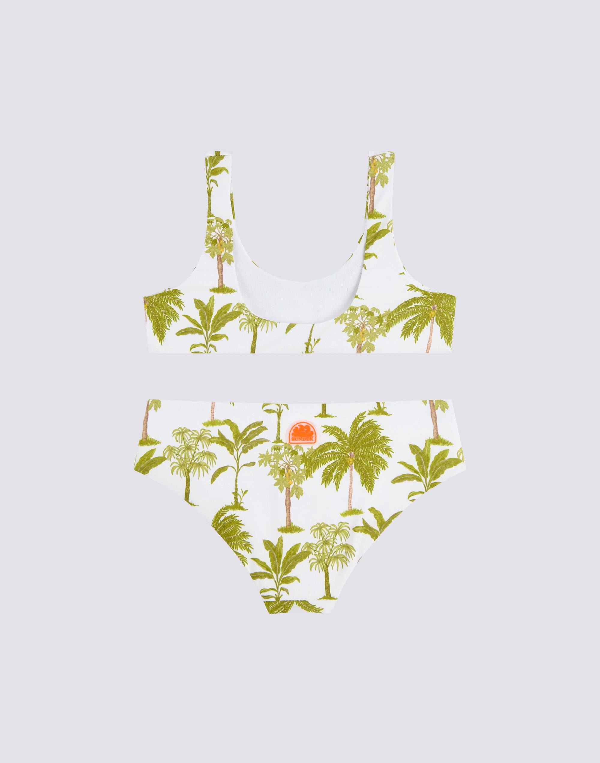 sundek-mini-sporty-bikini-bambina-stampa-botanic image 2