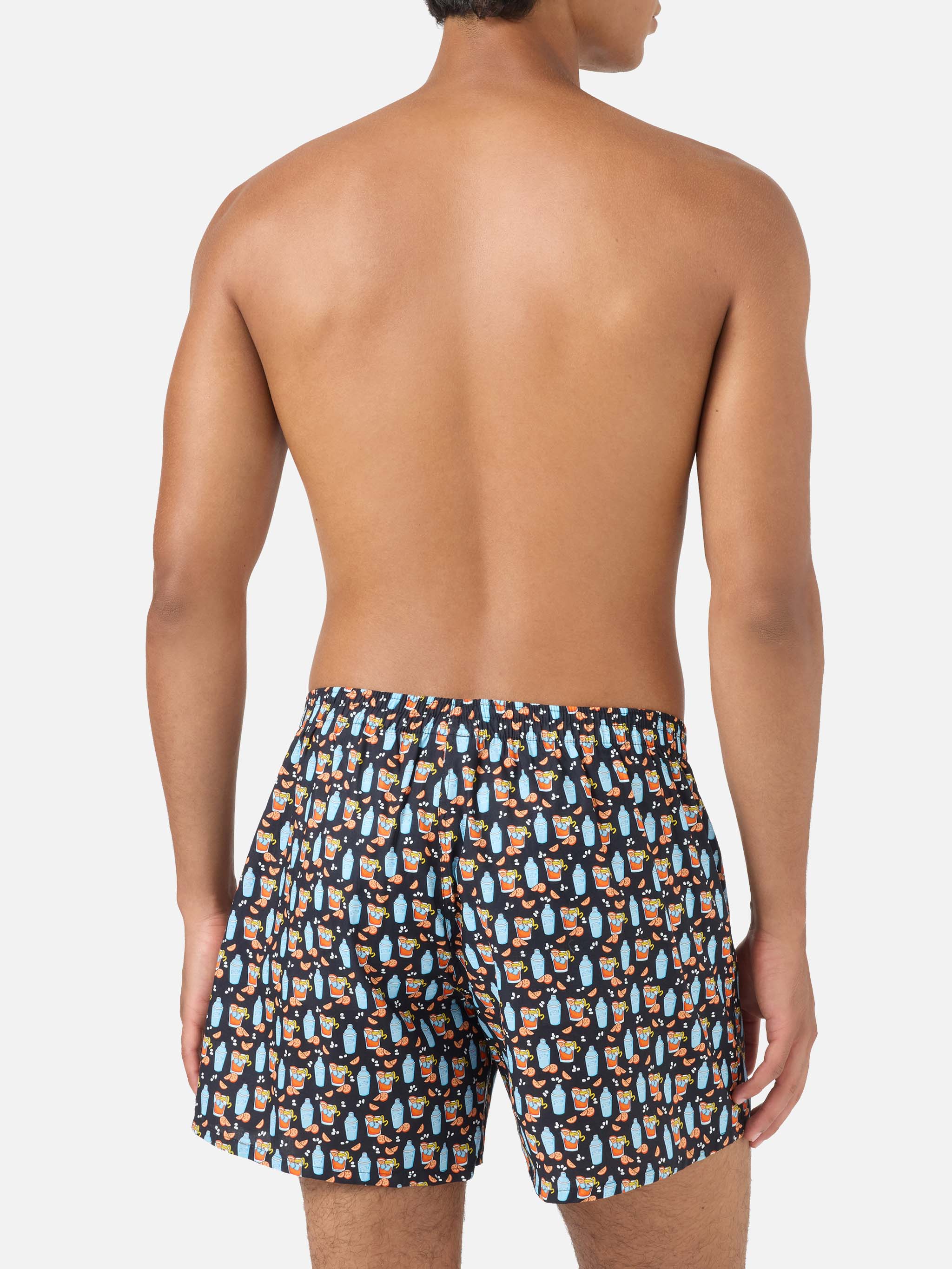 mc2-saint-barth-boxer-adam-in-cotone-nero-con-stampa-cocktail image 4