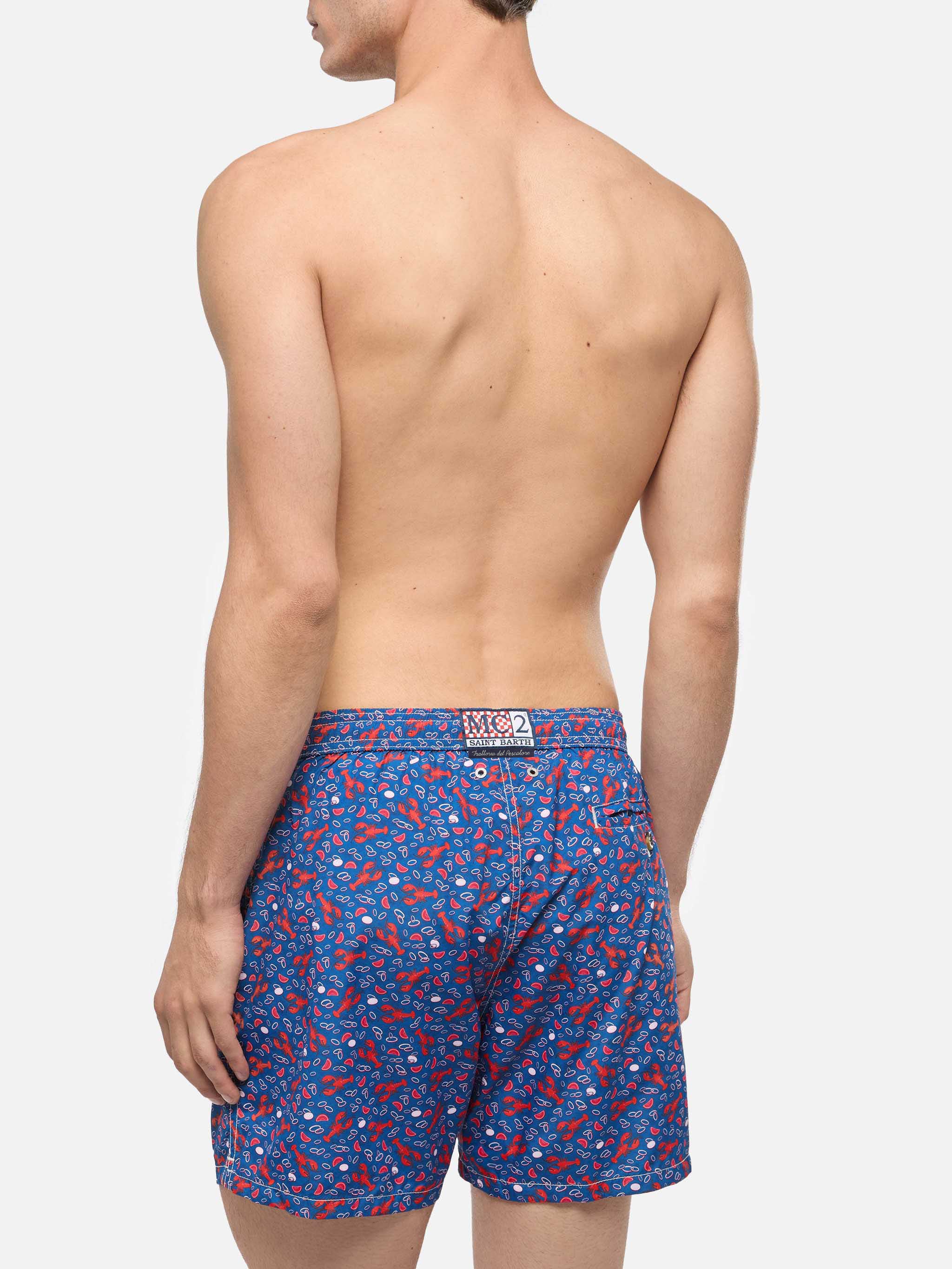 mc2-saint-barth-lighting-boxer-mare-uomo-aragoste-blu-navy-asciugatura-rapida image 5