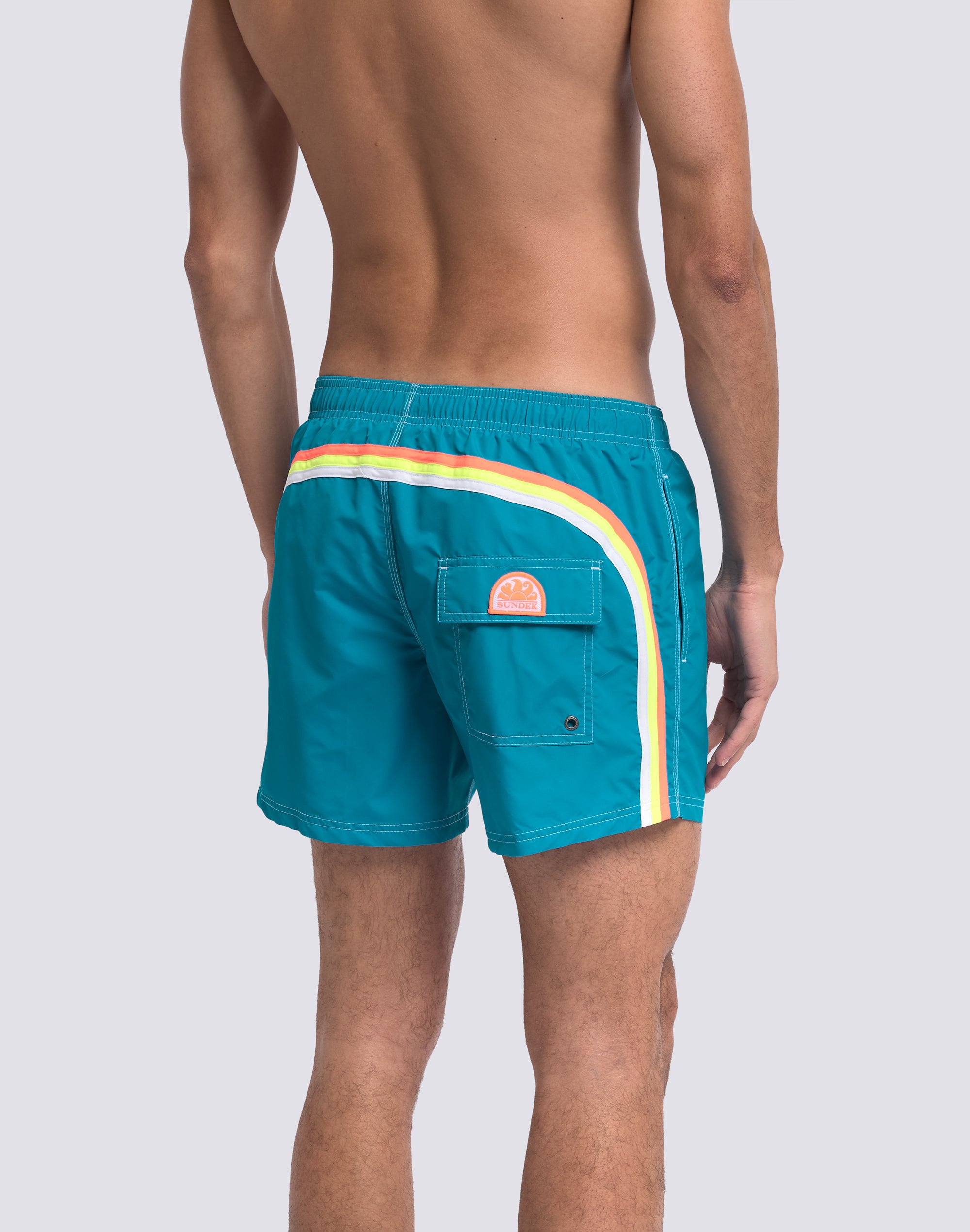sundek-costume-da-bagno-uomo-corto-vita-elasticata-iconic-taffeta-m504bdta100 image 5