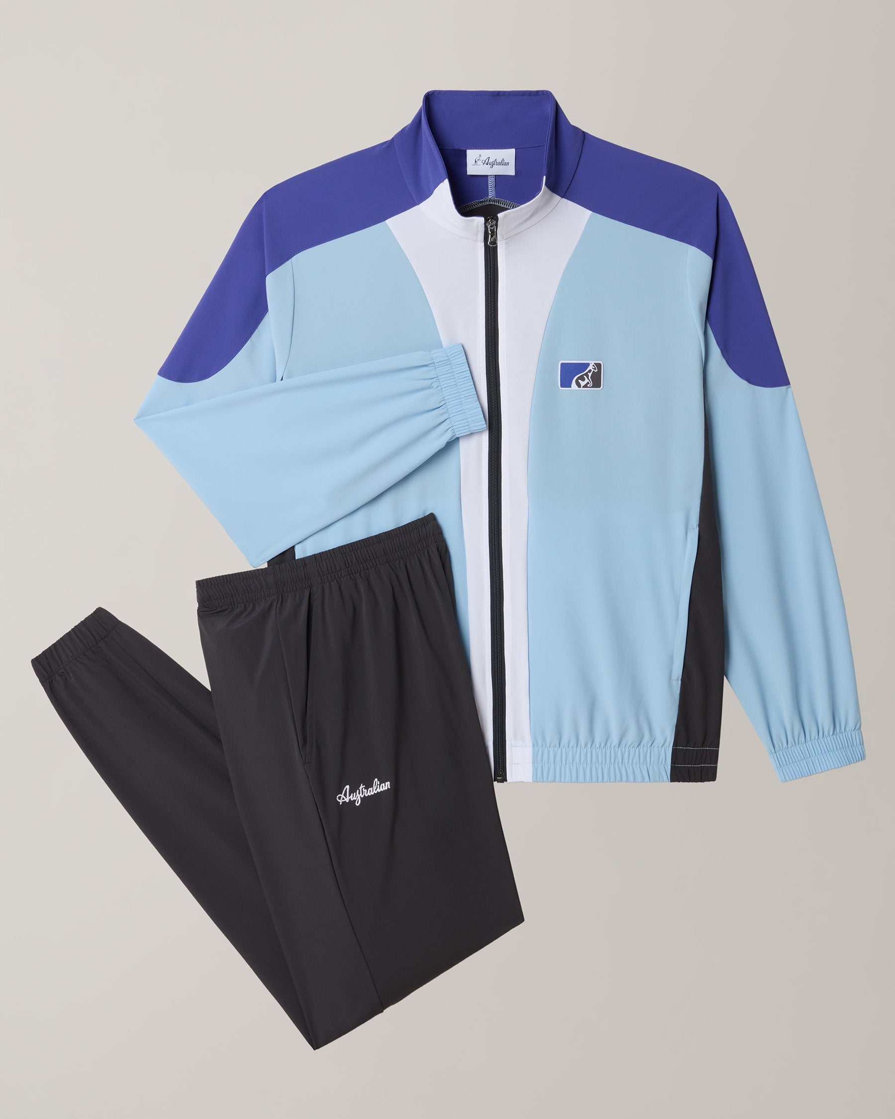 australian-classic-pro-tracksuit-tuta-uomo-azzurro-pastello-full-zip image 8