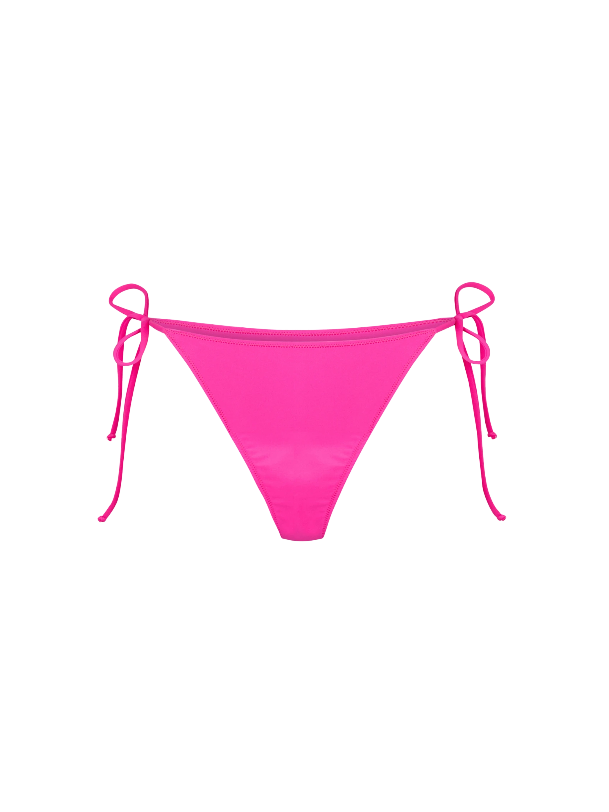 mc2-saint-barth-marielle-slip-mare-donna-fucsia-tinta-unita-con-laccetti image 1