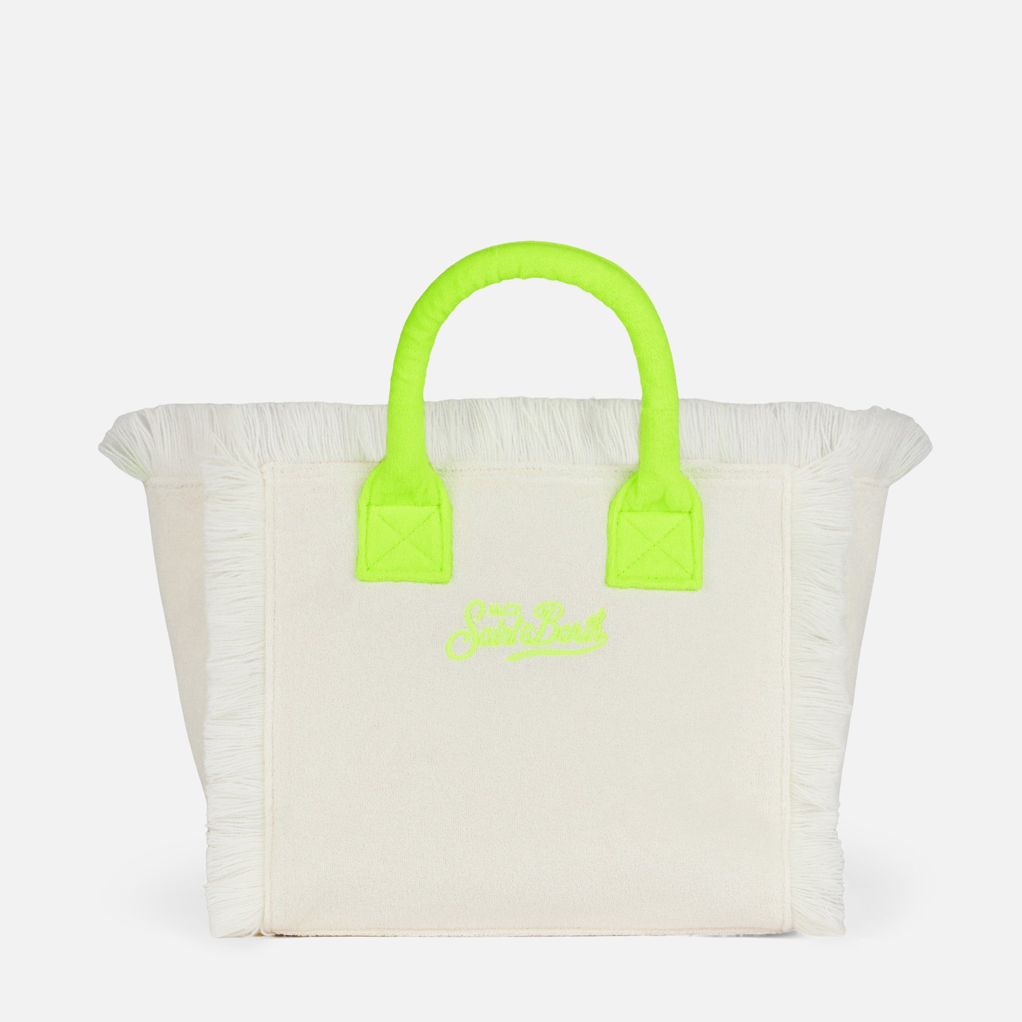 mc2-saint-barth-colette-borsa-a-mano-bianca-in-spugna-30x22x15-cm image 3