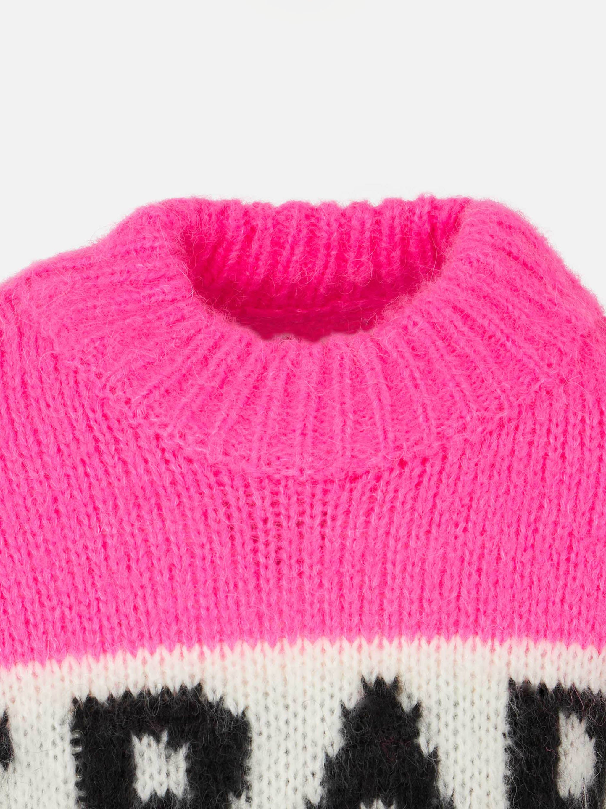 mc2-saint-barth-maglia-bambina-boxy-jacquard-st-barth-rosa-fluo image 2