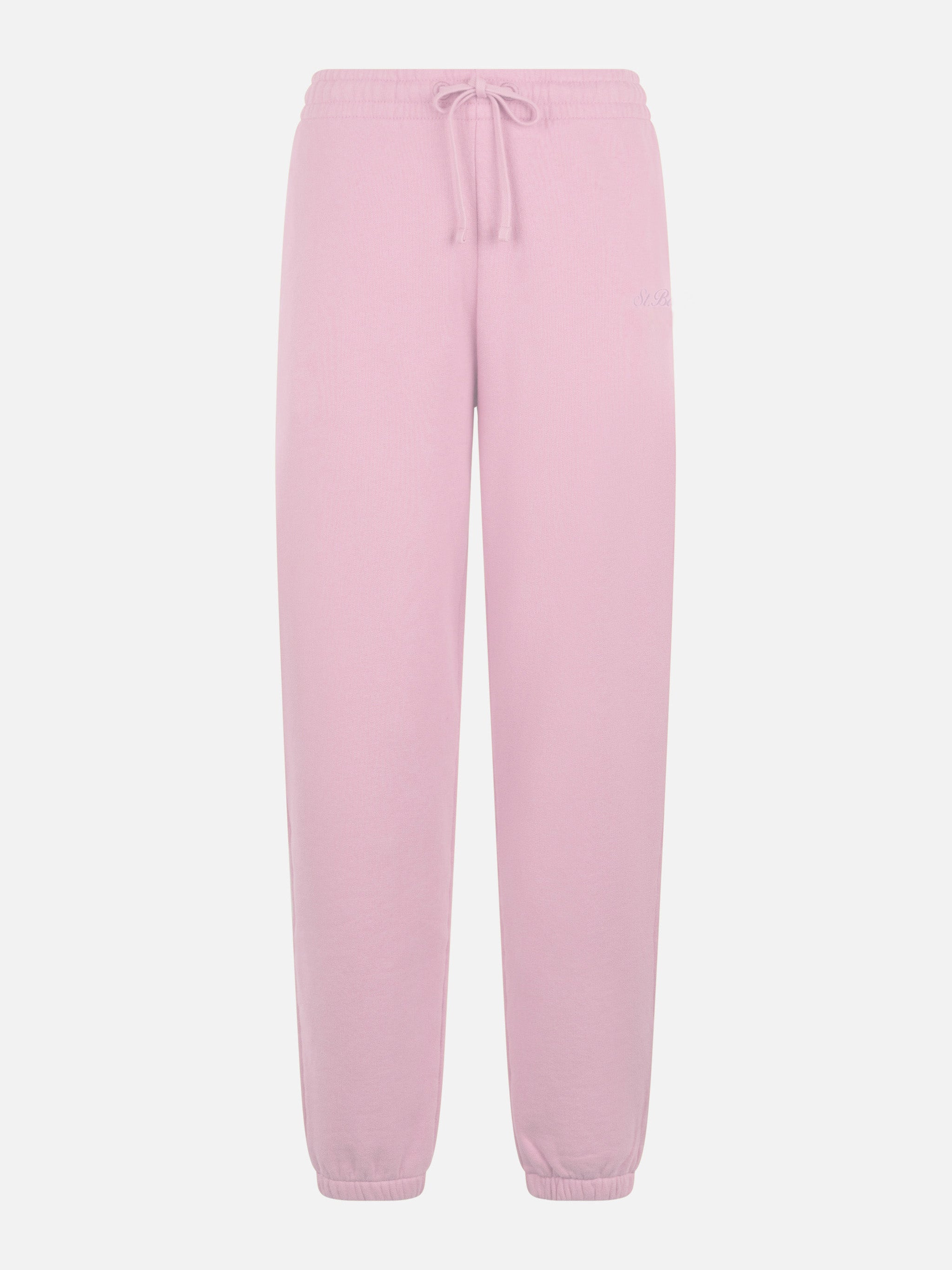 mc2-saint-barth-odalys-pantaloni-joggers-donna-pile-rosa image 1