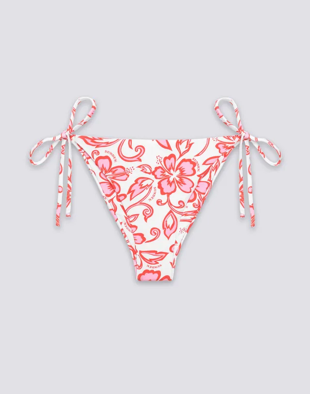 sundek-anita-slip-bikini-donna-a-laccetti-stampa-fiori-sk23-w206kbl3623 image 1
