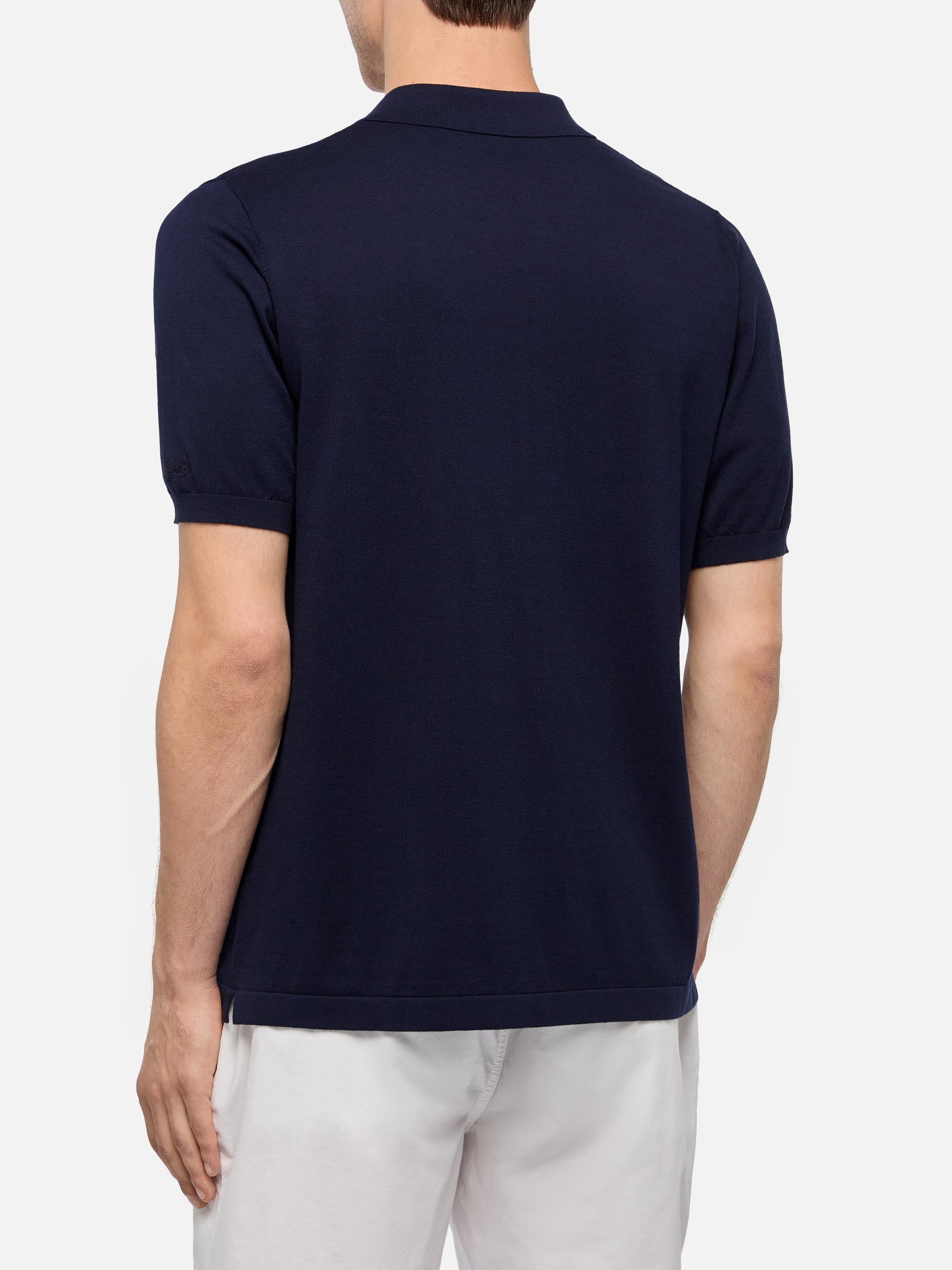 polo-mc2-saint-barth-sloan-senza-bottoni-in-maglia-blu image 3