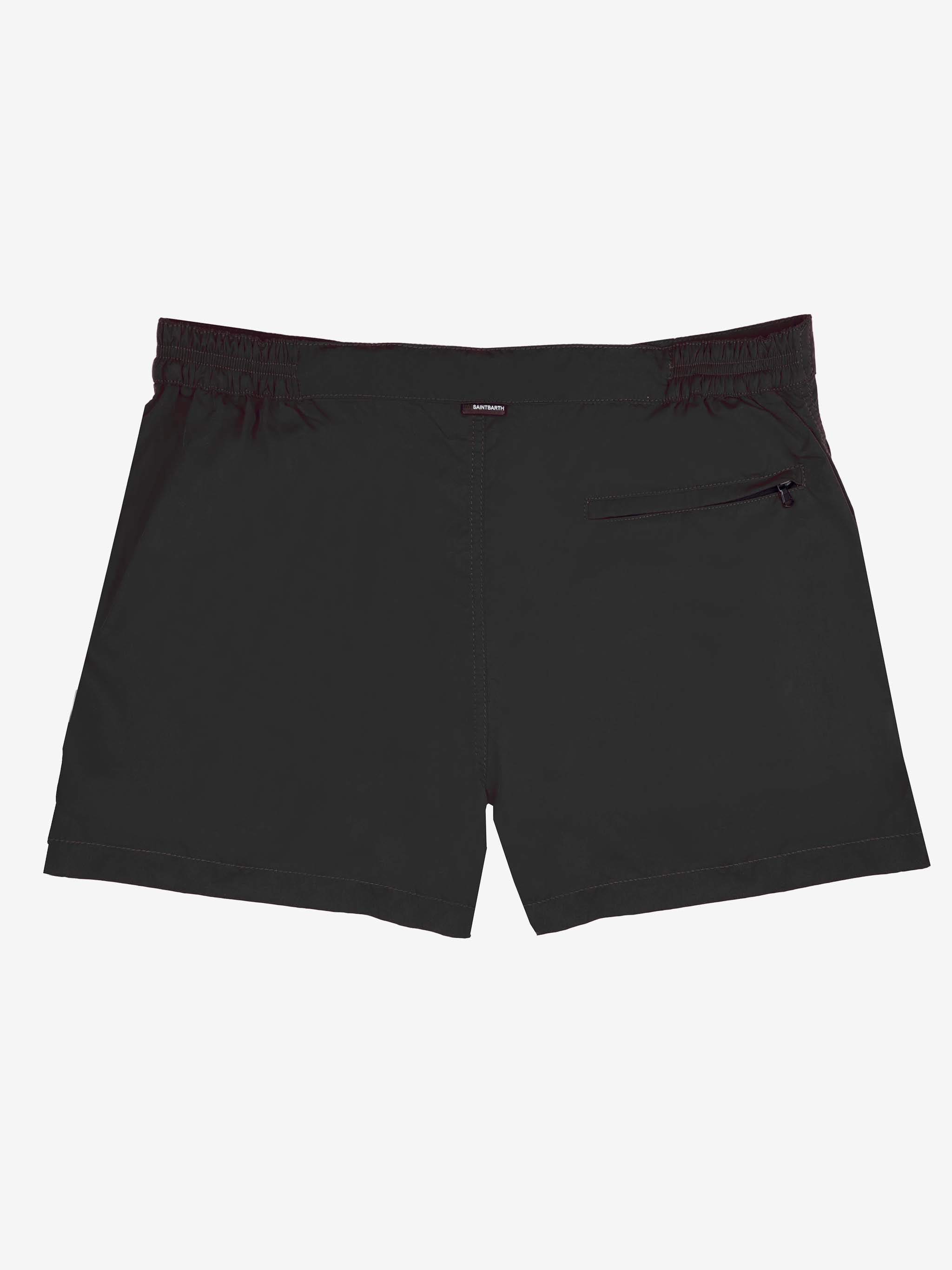 mc2-saint-barth-harrys-costume-mare-uomo-nero-corto-con-zip image 2