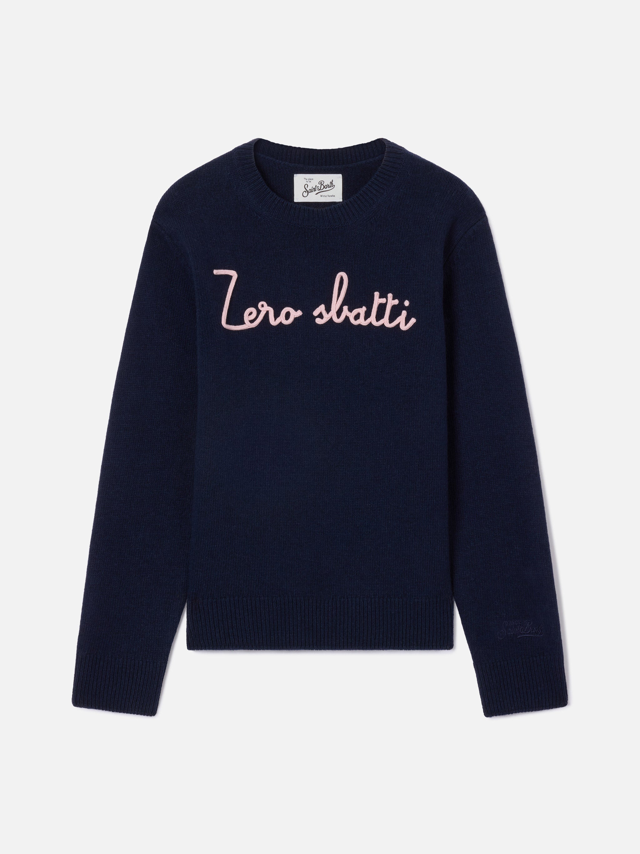 mc2-saint-barth-maglia-girocollo-princess-bambina-blu-navy-zero-sbatti image 1