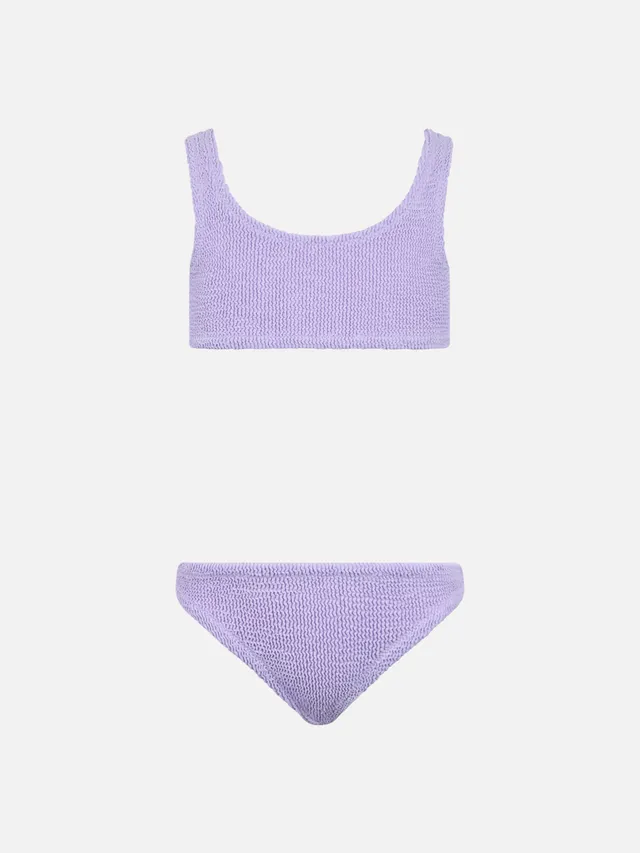 mc2-saint-barth-baker-bikini-bambina-triangolo-lilla-crinkle image 1