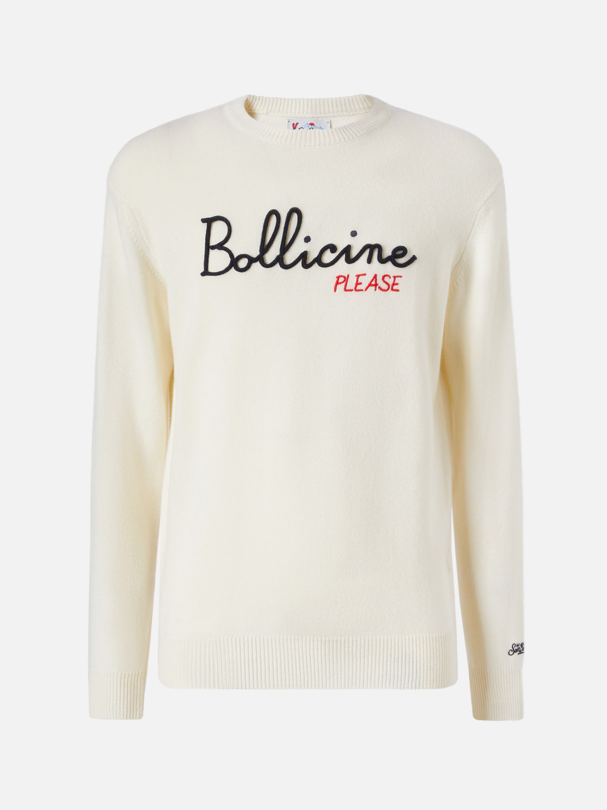 maglione-girocollo-mc2-saint-barth-heron-in-misto-cashmere-con-ricamo-bollicine- image 5