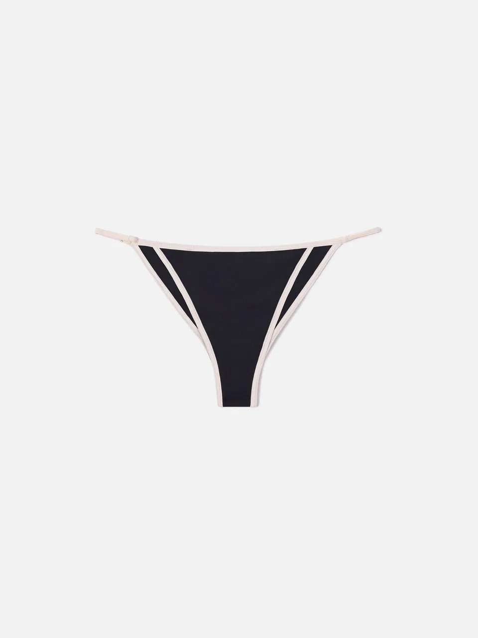 slip-mare-zephire-string-mc2-saint-barth-brasiliana-nero-con-profilo-a-contrasto image 1