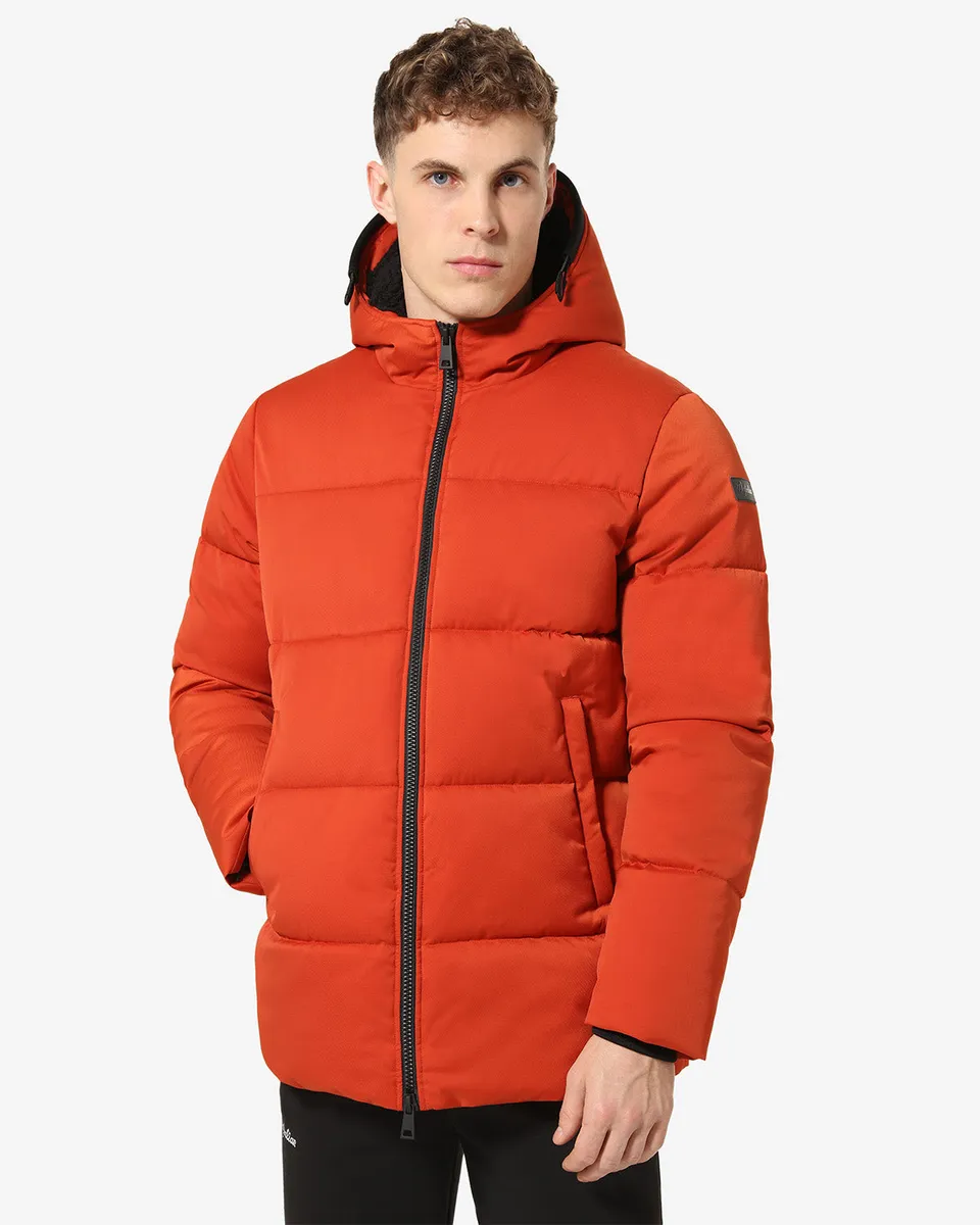 australian-jaquard-jacket-giubbotto-con-cappuccio-ruggine image 1