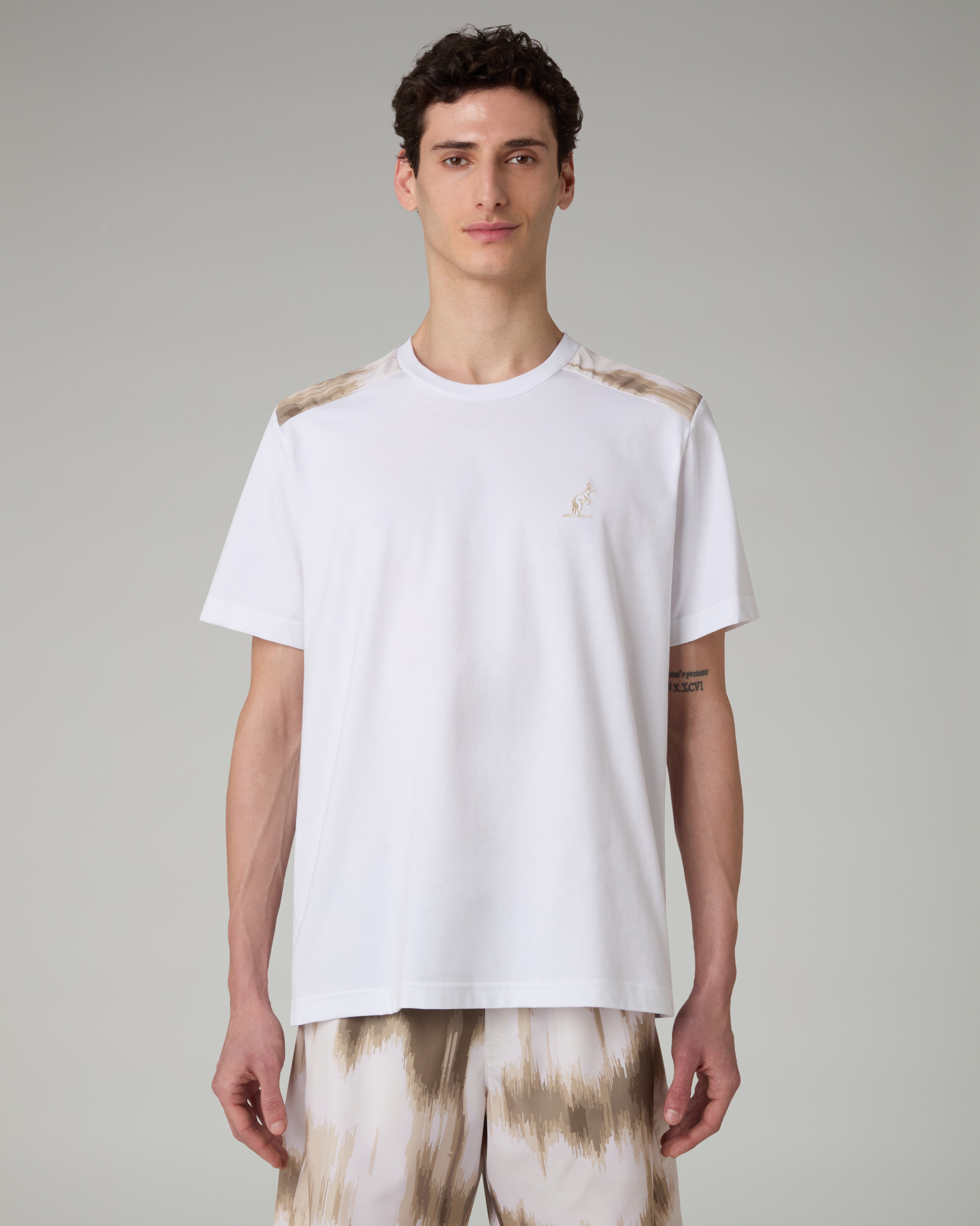 australian-doric-t-shirt-uomo-bianca-in-cotone-regular-fit image 1
