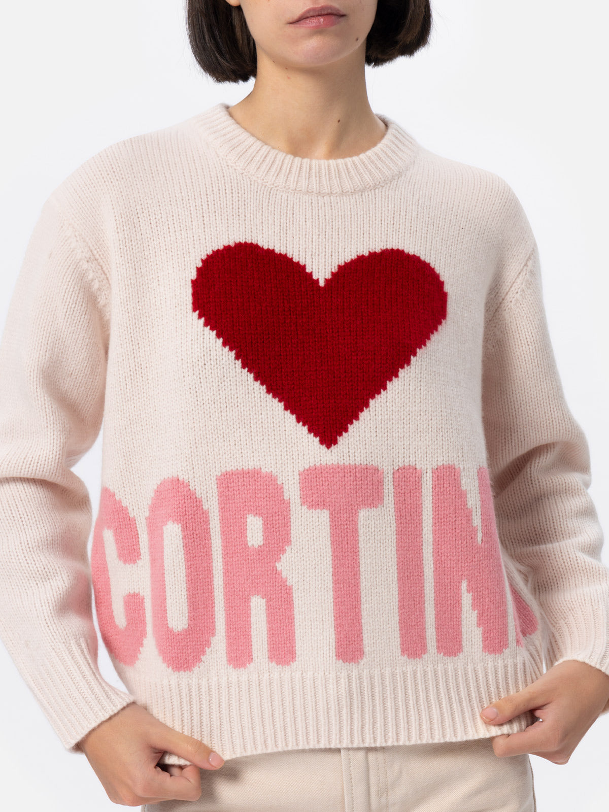 maglia-mc2-saint-barth-kyla-bianca-con-jacquard-cortina-fair-isle-girocollo-vest image 3