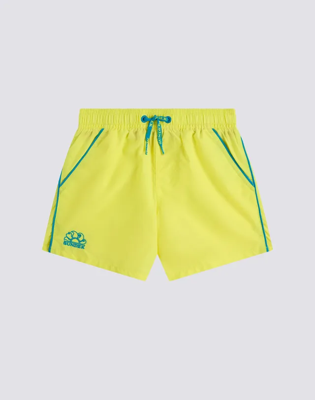 sundek-costume-da-bagno-bambino-corto-iconic-taffeta-con-piping image 1
