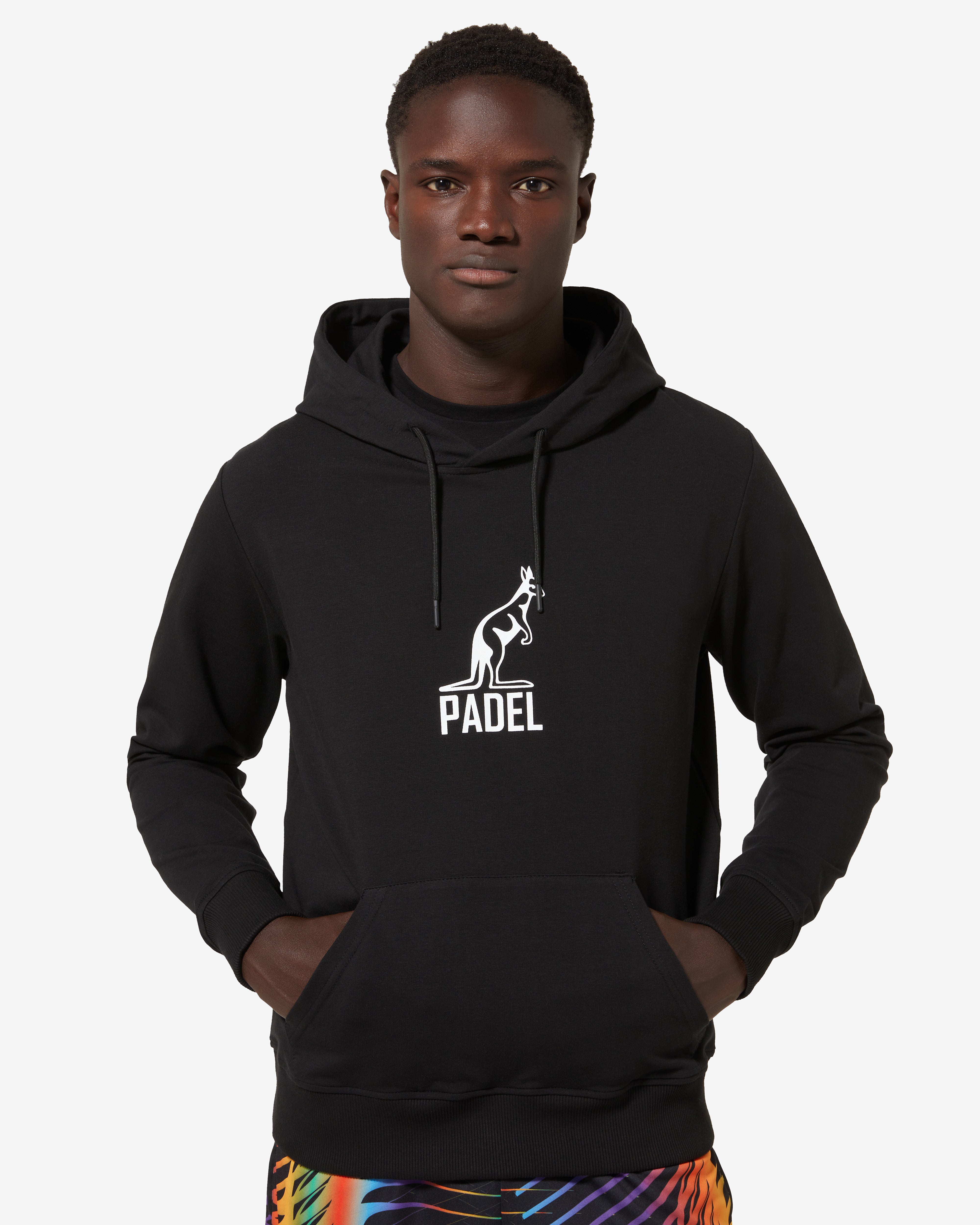 australian-padel-logo-hoodie-felpa-con-cappuccio-nero image 1