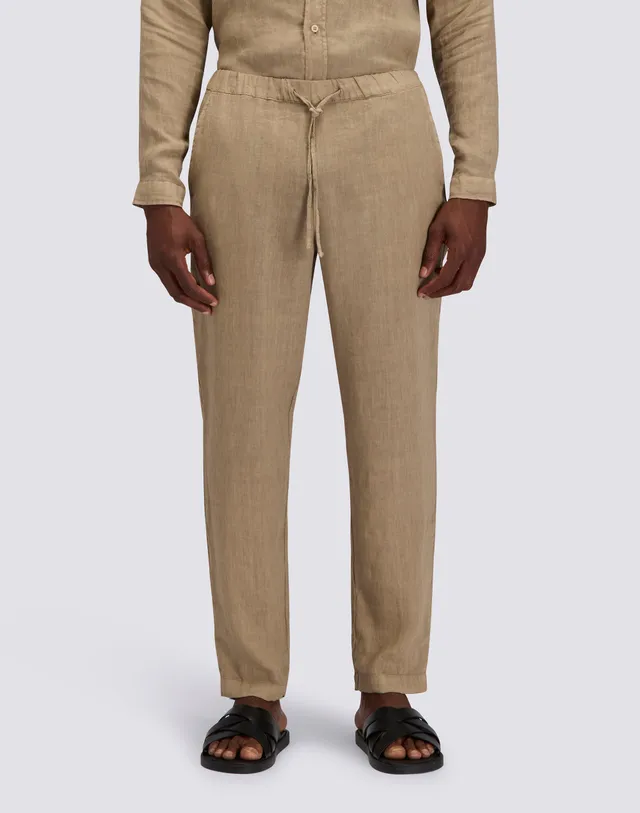 sundek-pantaloni-uomo-lunghi-in-lino-a-vita-elasticata image 1
