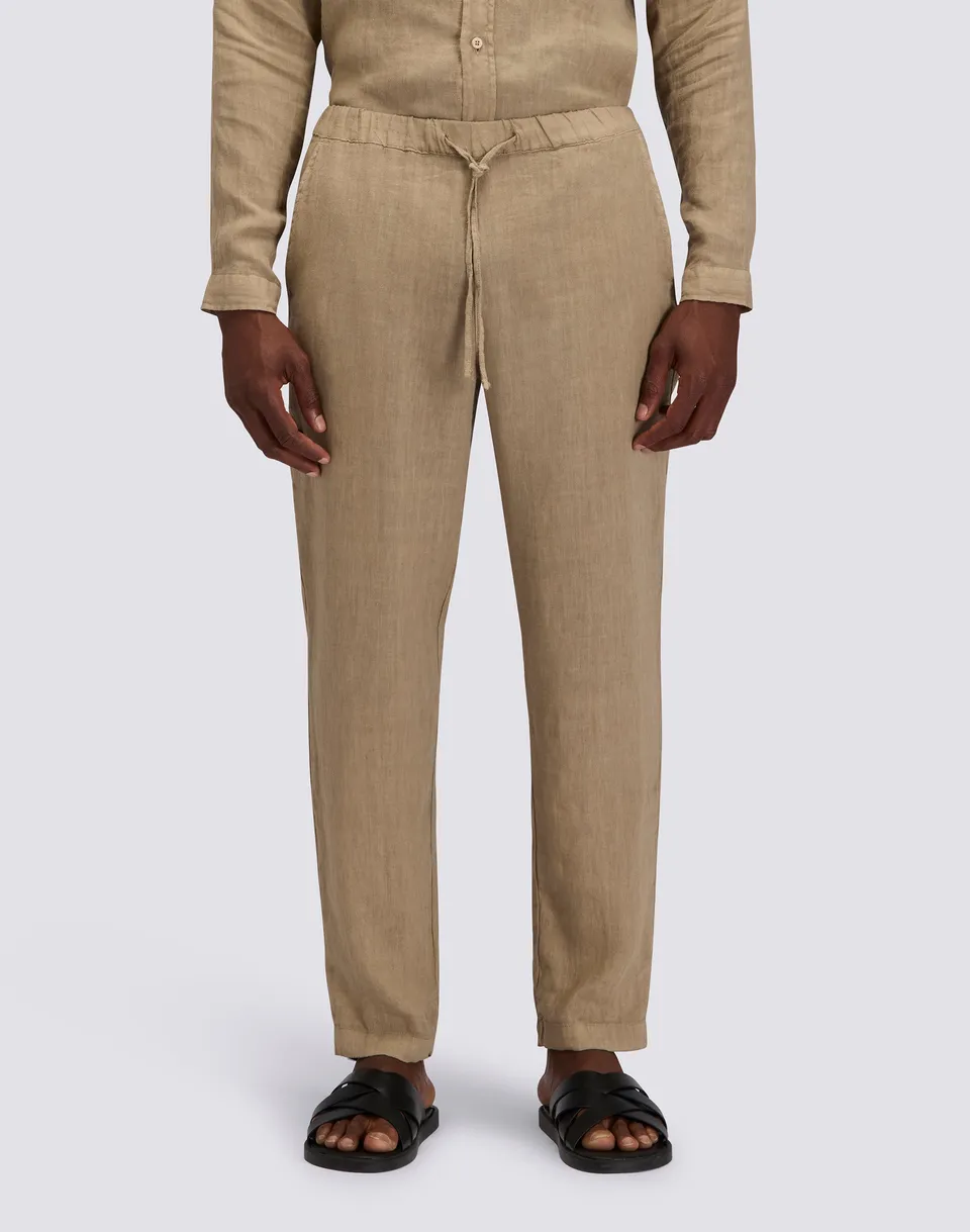 sundek-pantaloni-uomo-lunghi-in-lino-a-vita-elasticata image 1