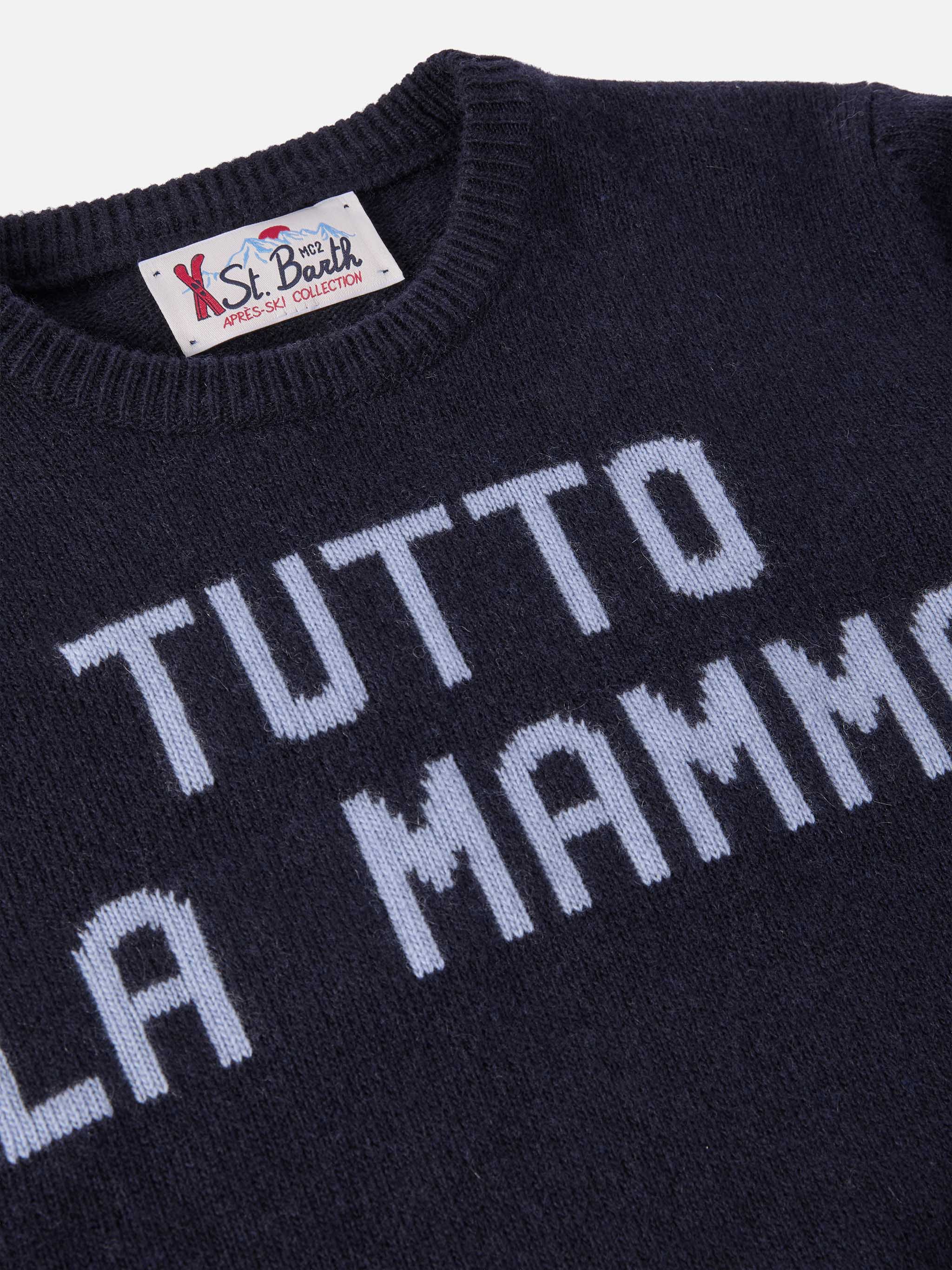 mc2-saint-barth-maglione-girocollo-bambino-douglas-blu-navy-jacquard-tutto-la-ma image 2