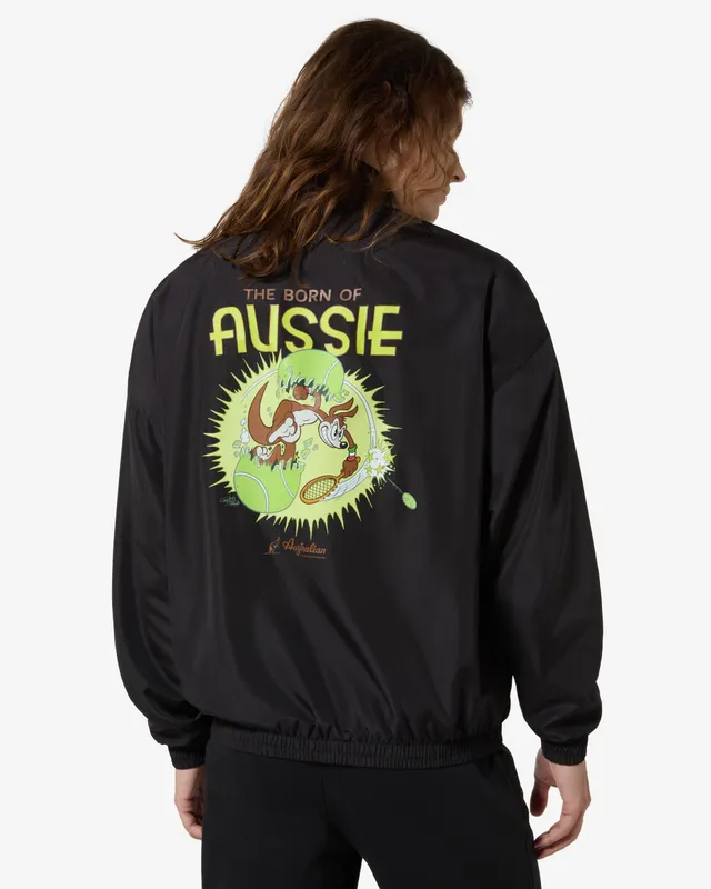 australian-aussie-track-jacket-shawn-dickinson-nera-giacca-full-zip image 1