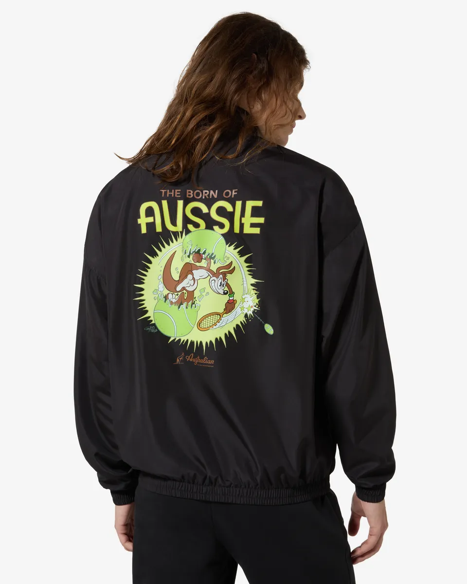 australian-aussie-track-jacket-shawn-dickinson-nera-giacca-full-zip image 1