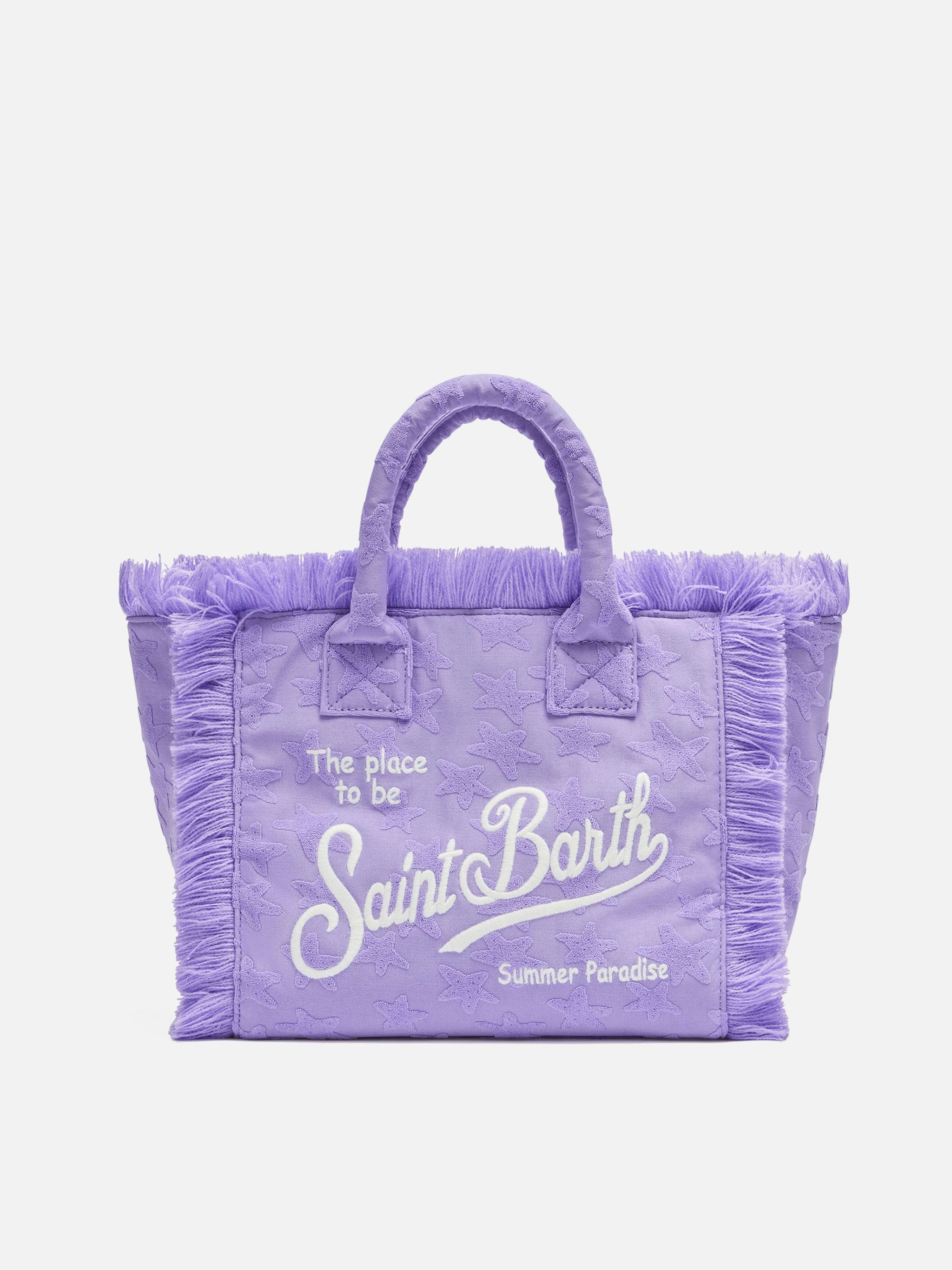 mc2-saint-barth-colette-borsa-in-spugna-lilla-con-stelle image 1