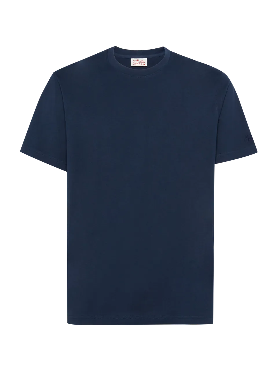 mc2-saint-barth-t-shirt-dover-in-jersey-di-cotone-blu-navy-con-ricamo-st-barth image 1