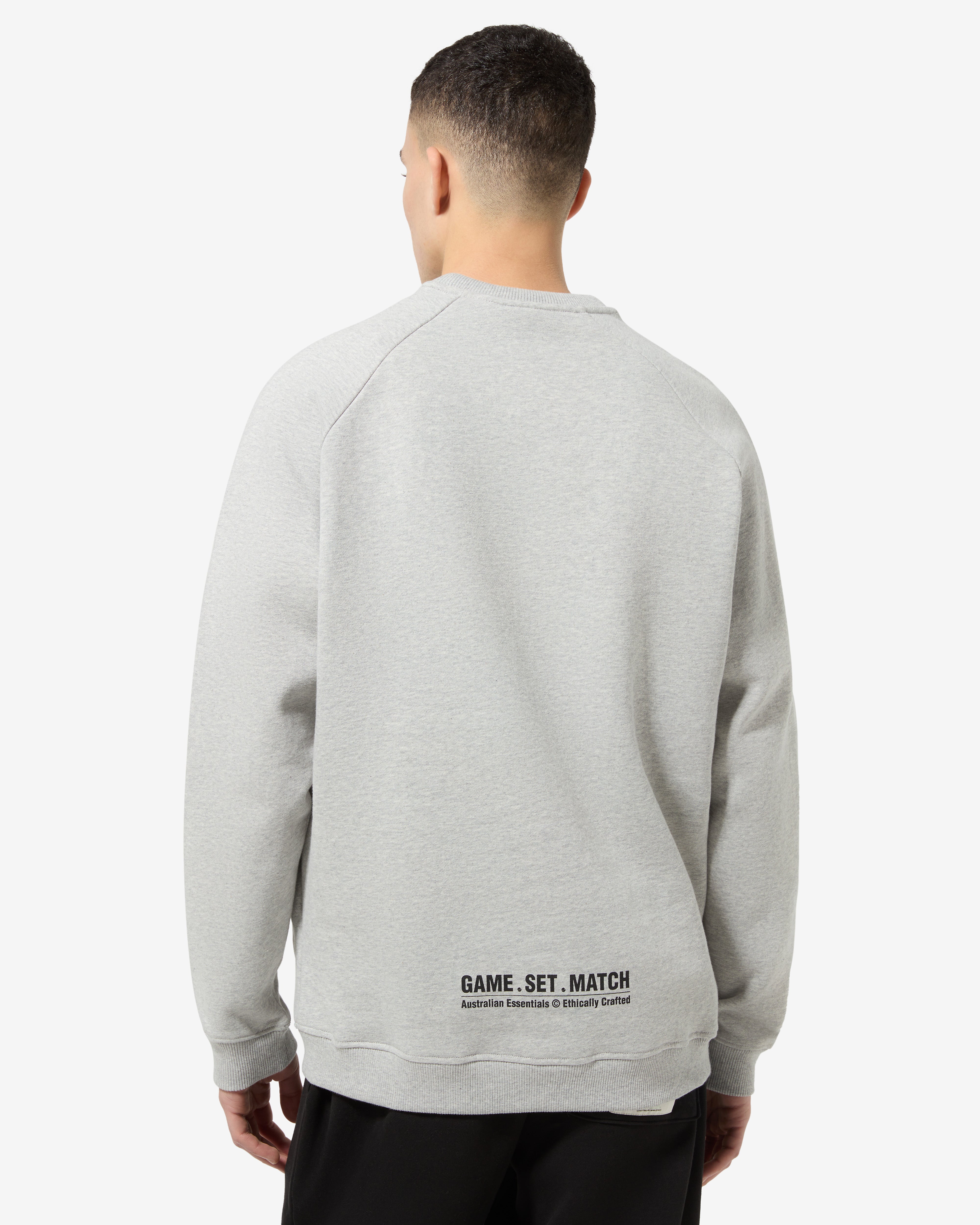 australian-essential-crewneck-felpa-girocollo-grigio-melange image 3