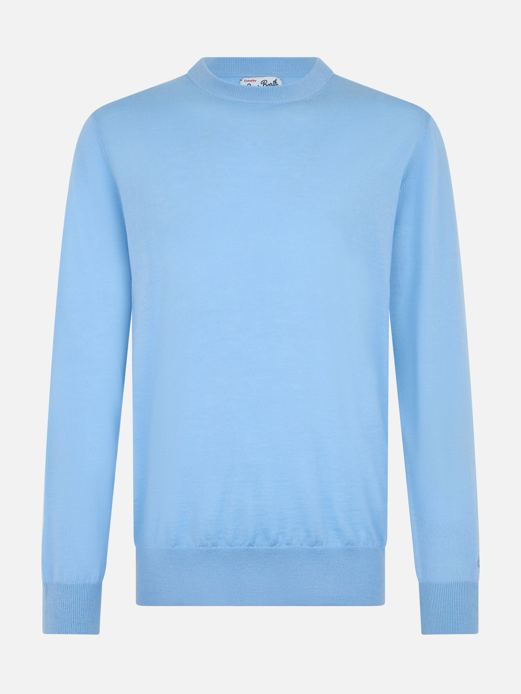 mc2-saint-barth-maglione-uomo-regent-in-100-lana-merino-azzurra image 4