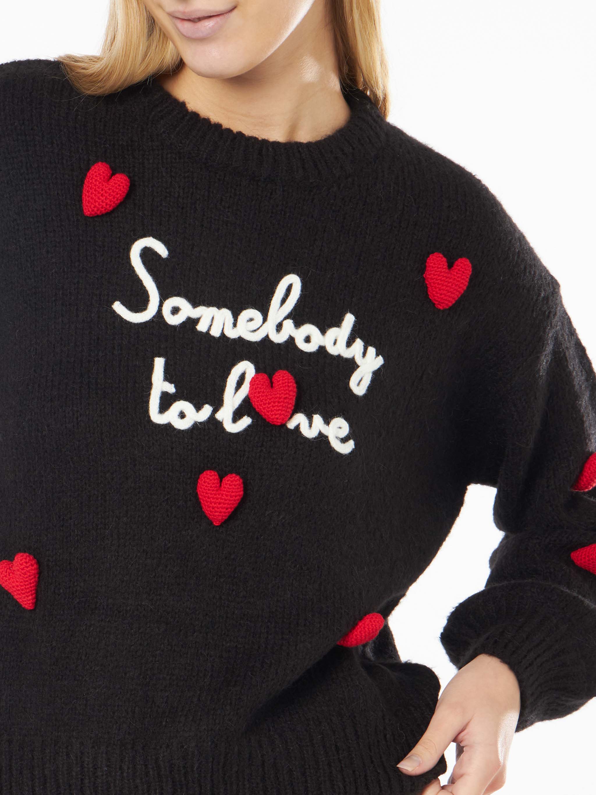 mc2-saint-barth-danya-soft-maglione-donna-somebody-to-love-nero image 2