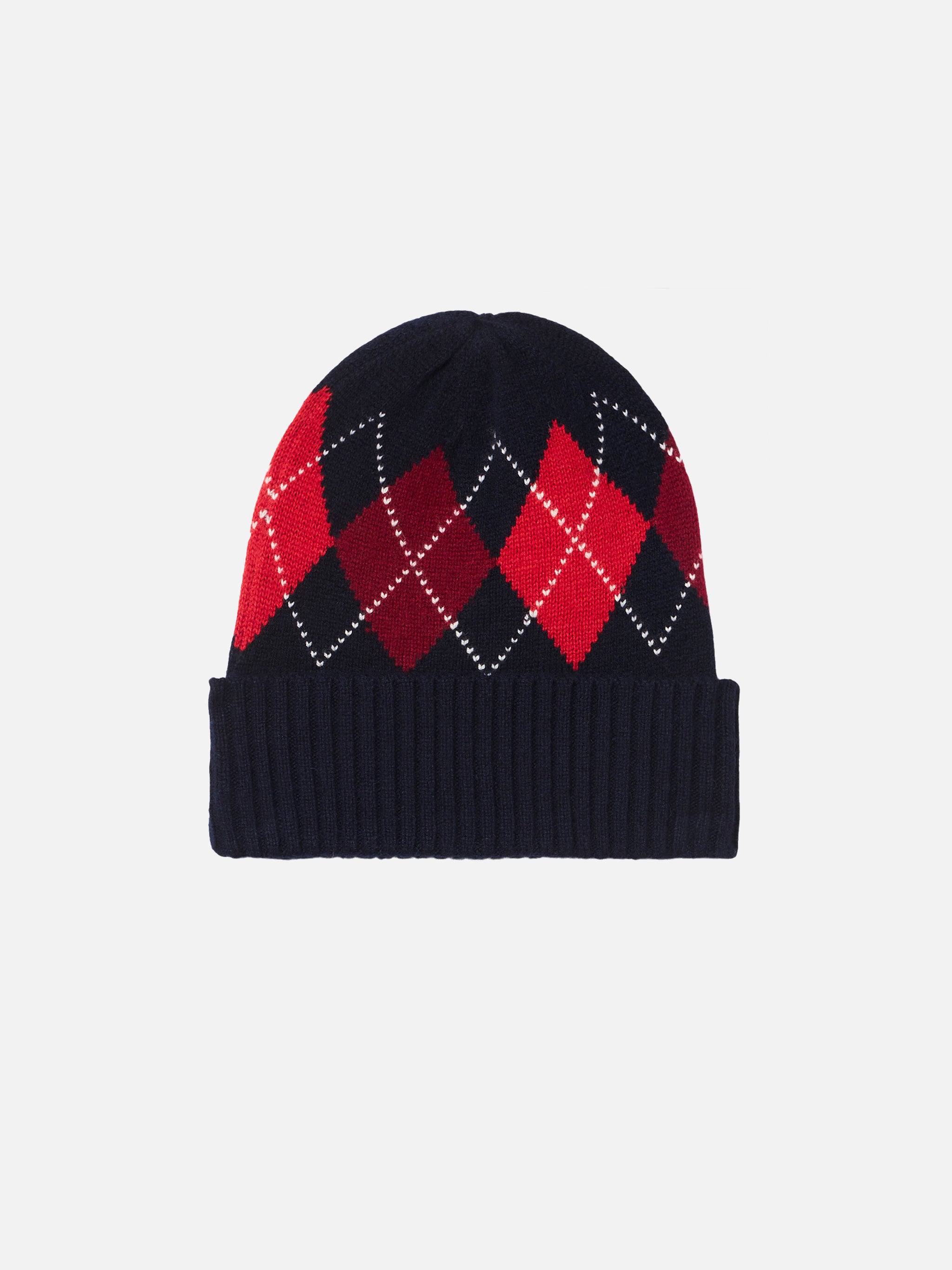 mc2-saint-barth-holden-berretto-fantasia-argyle-blu-con-logo image 3