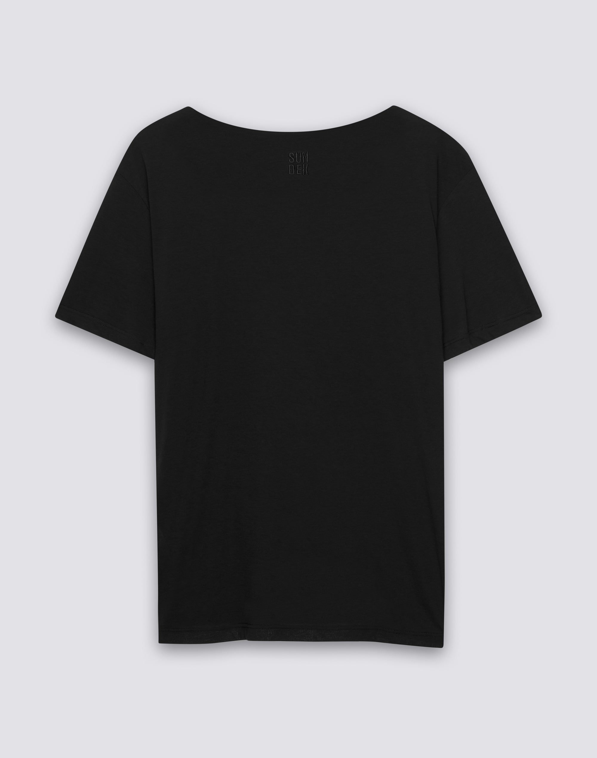sundek-w236teyj100-t-shirt-donna-collo-ampio-con-nodo-frontale image 2