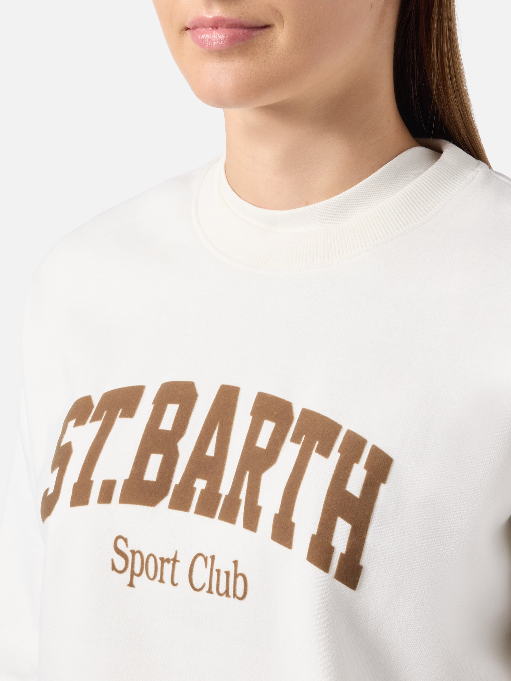mc2-saint-barth-stardust-felpa-donna-cotone-bianca-stampa-flock-st-barth-sport-c image 2