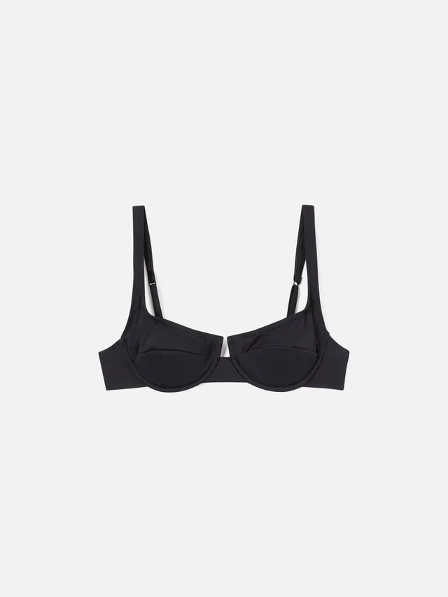 mc2-saint-barth-amira-top-bikini-donna-balconette-nero-tinta-unita image 1