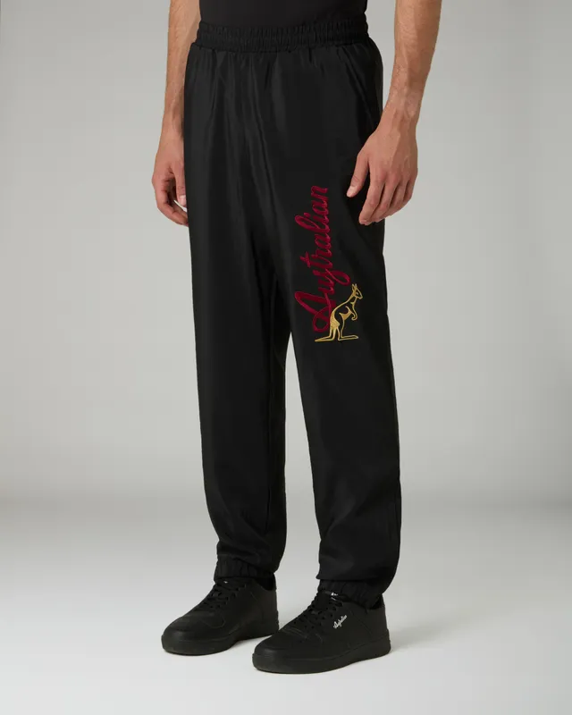 australian-goran-bumper-track-pant-pantalone-antibes-nero-foderato-mesh image 1