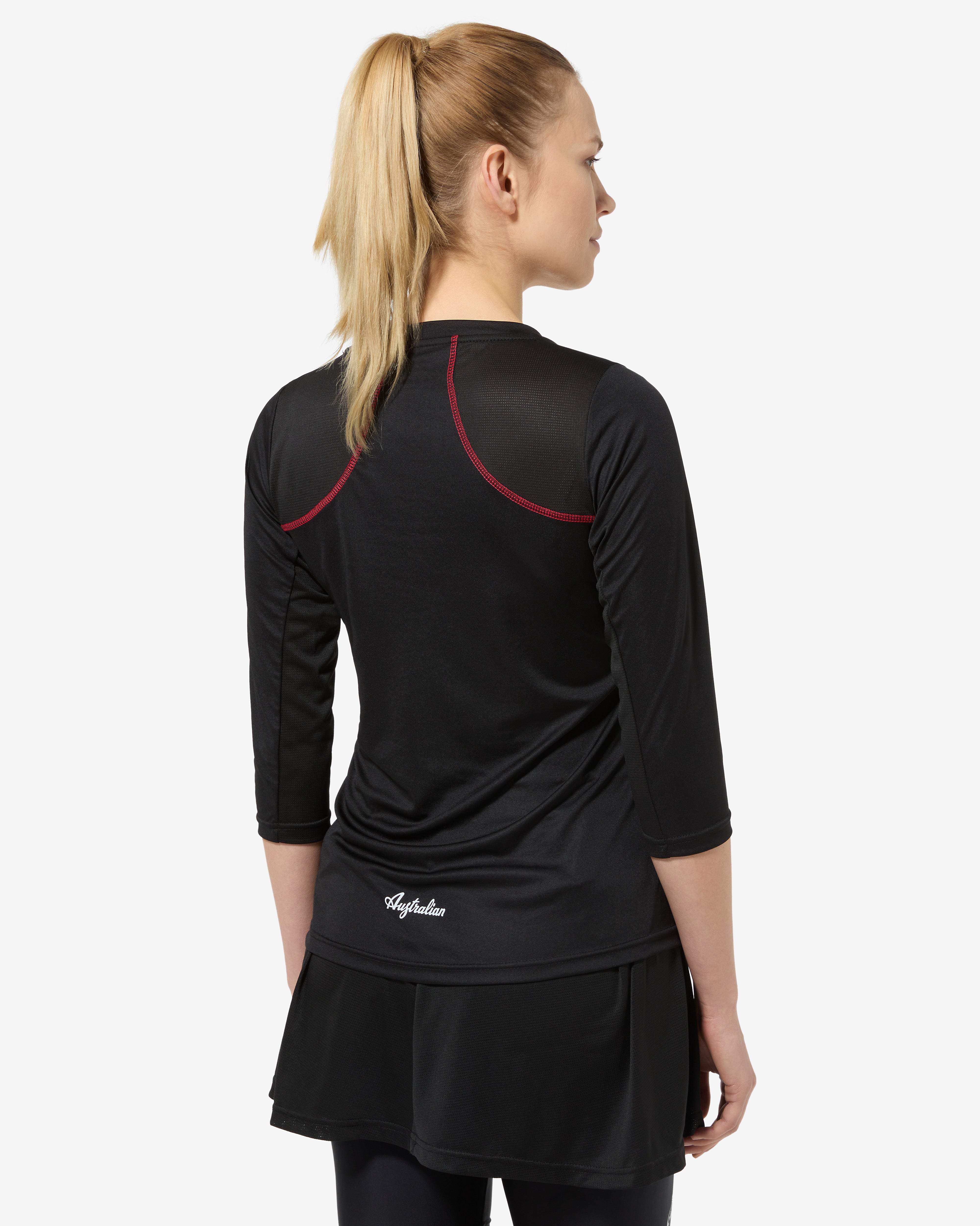 australian-court-3-4-t-shirt-nera-t-shirt-tennis-ace-scollo-v image 3