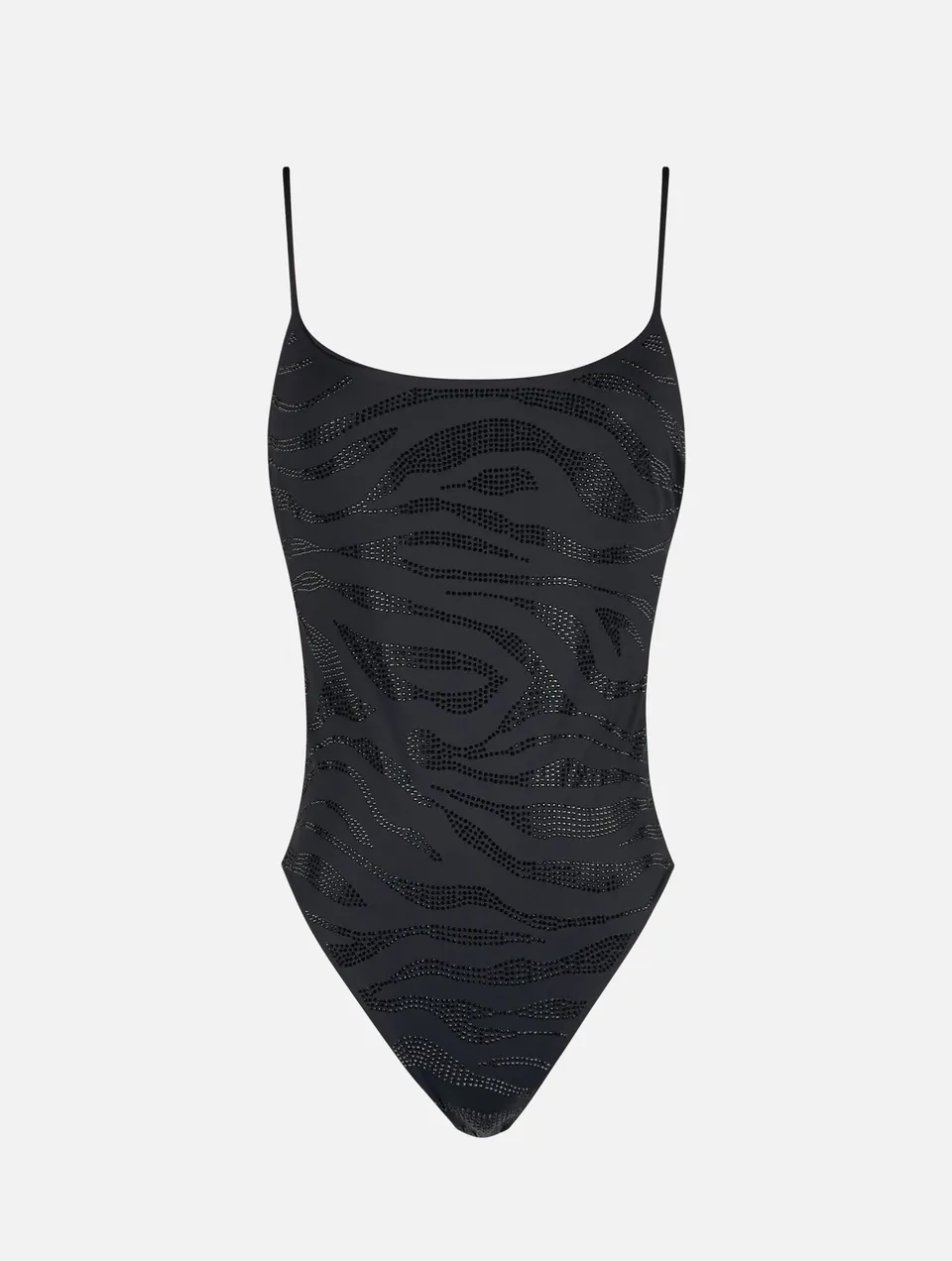 mc2-saint-barth-cecille-costume-intero-zebra-con-strass-nero image 1