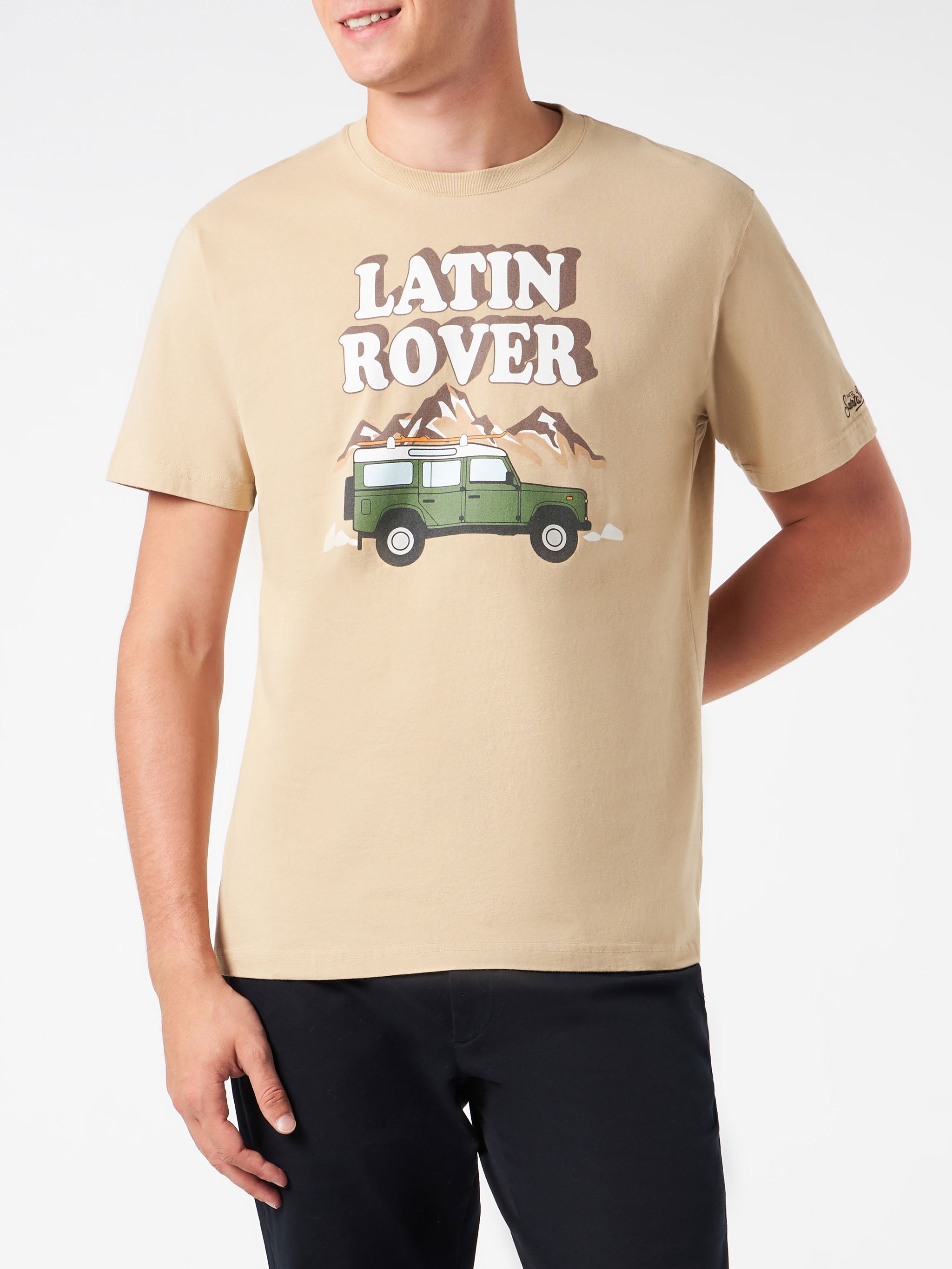mc2-saint-barth-t-shirt-arnott-uomo-in-cotone-beige-con-stampa-latin-rover image 3