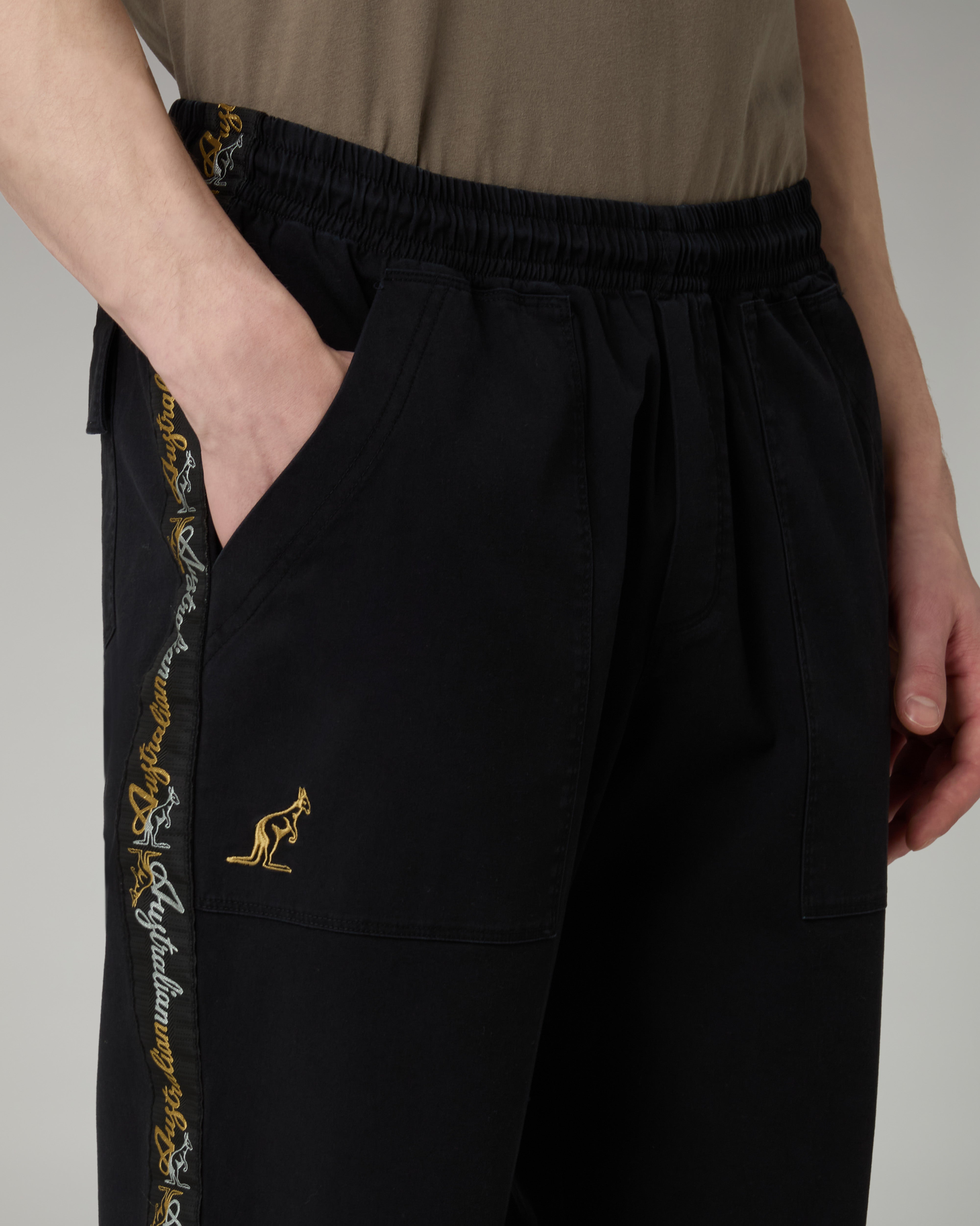 australian-mirage-lux-track-pant-nero-pantalone-cotton-twill-banda-lux-made-in-i image 4