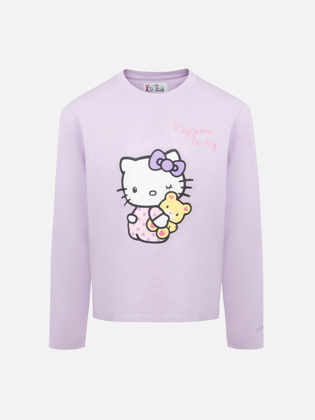 mc2-saint-barth-penny-t-shirt-bambina-maniche-lunghe-hello-kitty image 1