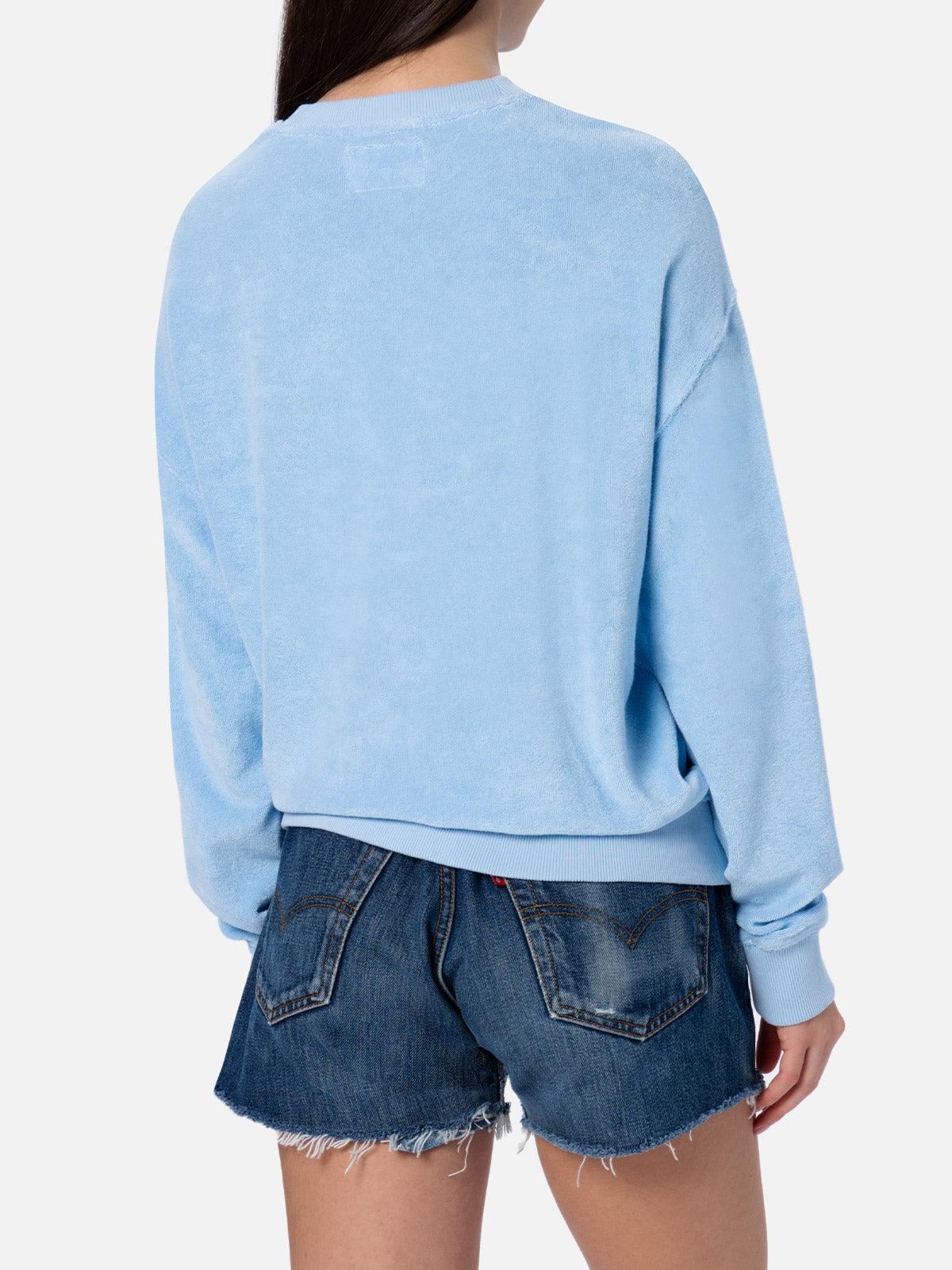 mc2-saint-barth-felpa-stardust-donna-azzurra-in-spugna-di-cotone-varsity image 3