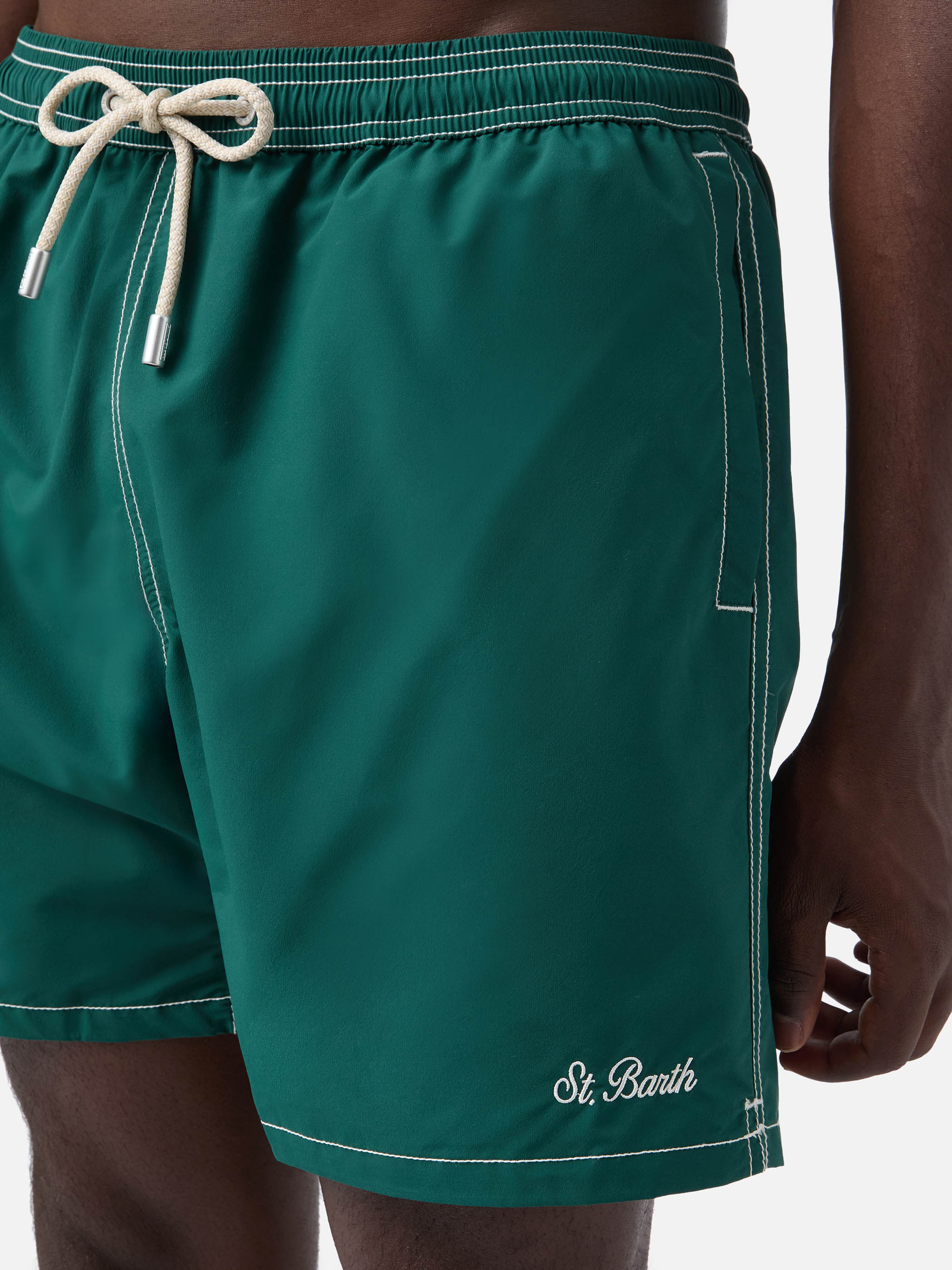mc2-saint-barth-patmos-costume-mare-uomo-verde-tinta-unita-classico-leggero image 4