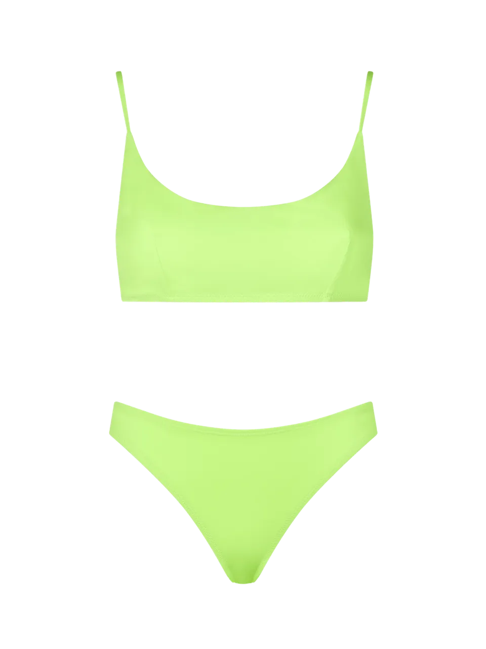 bikini-mc2-saint-barth-judy-naomi-bralette-giallo-fluo-tinta-unita image 1