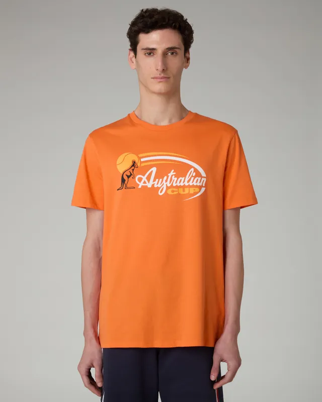 australian-league-australian-cup-t-shirt-cotone-arancio-acceso image 1
